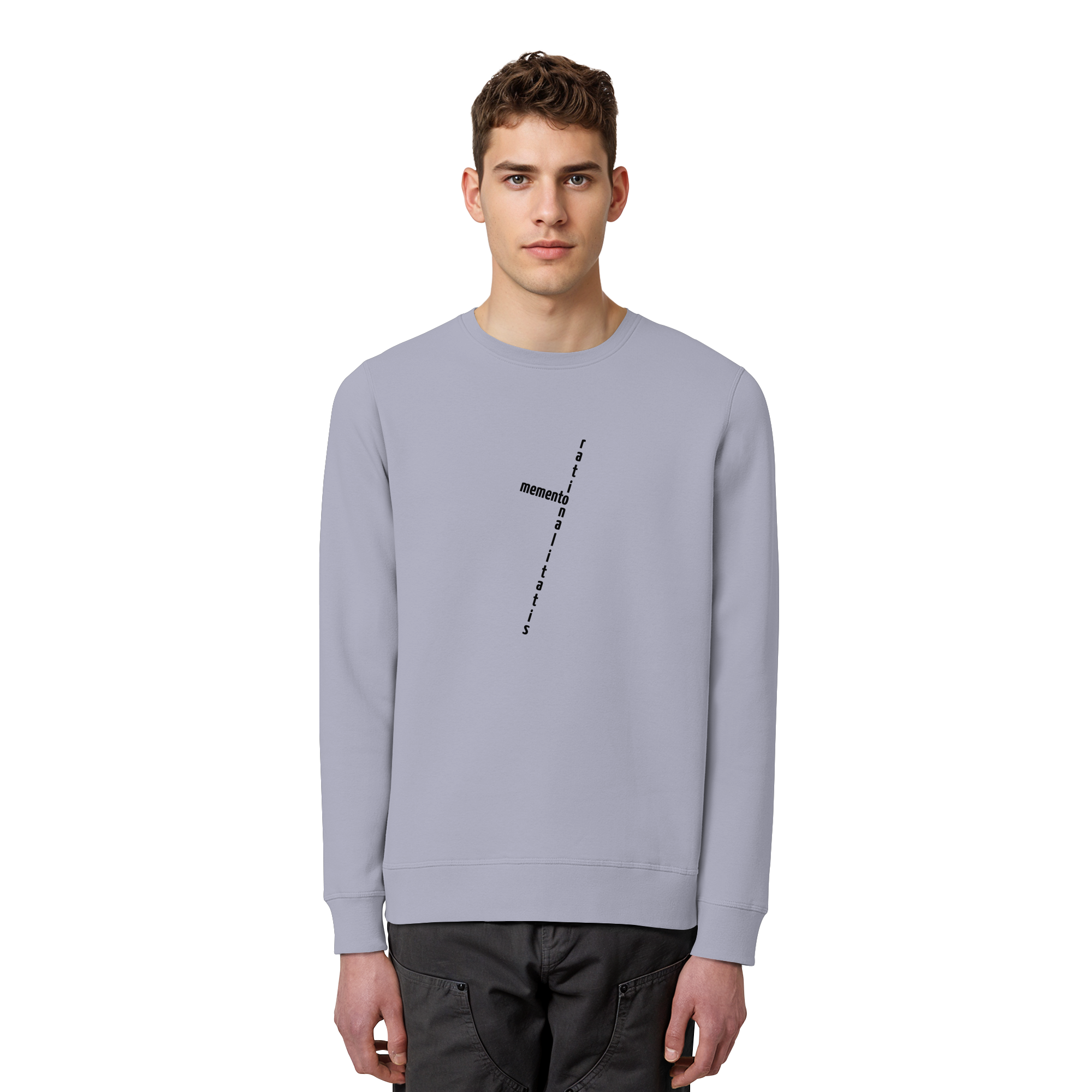BLACK FRONT (K2) - Organic Basic Unisex Sweatshirt