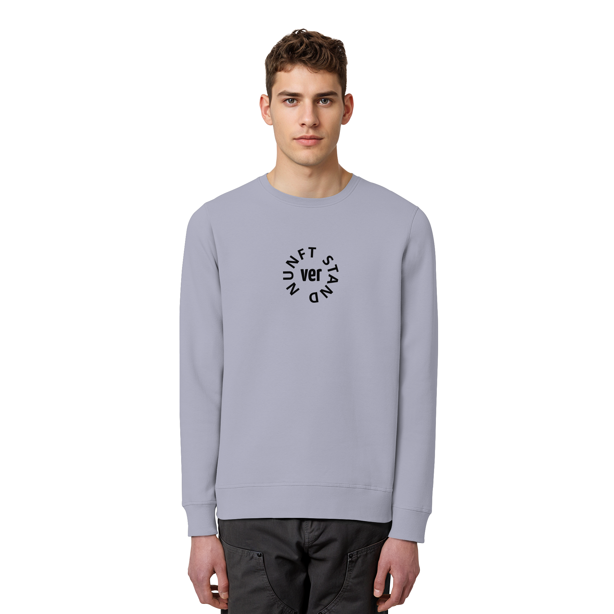 BLACK FRONT (K4) - Organic Basic Unisex Sweatshirt
