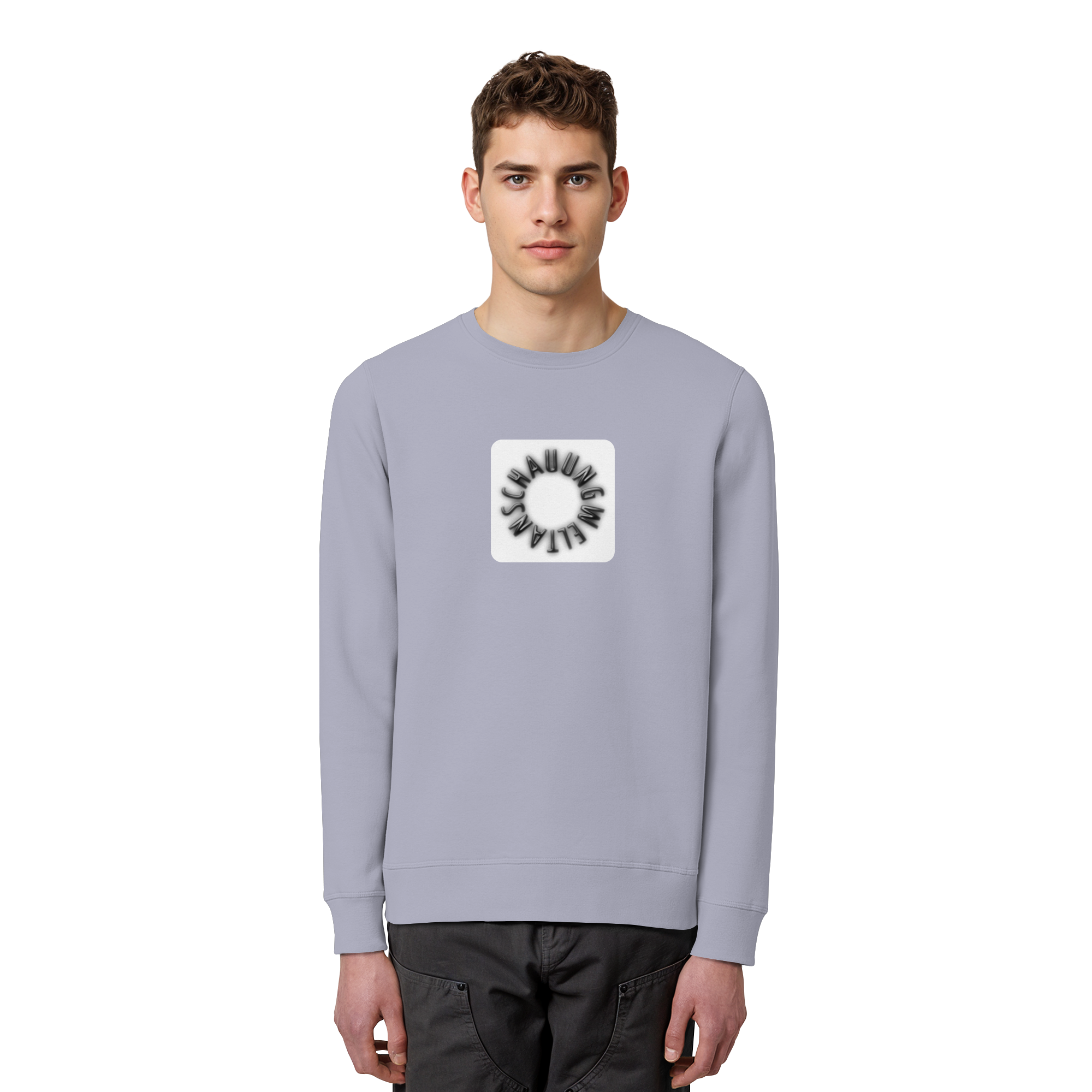 BLACK FRONT (K5) - Organic Basic Unisex Sweatshirt