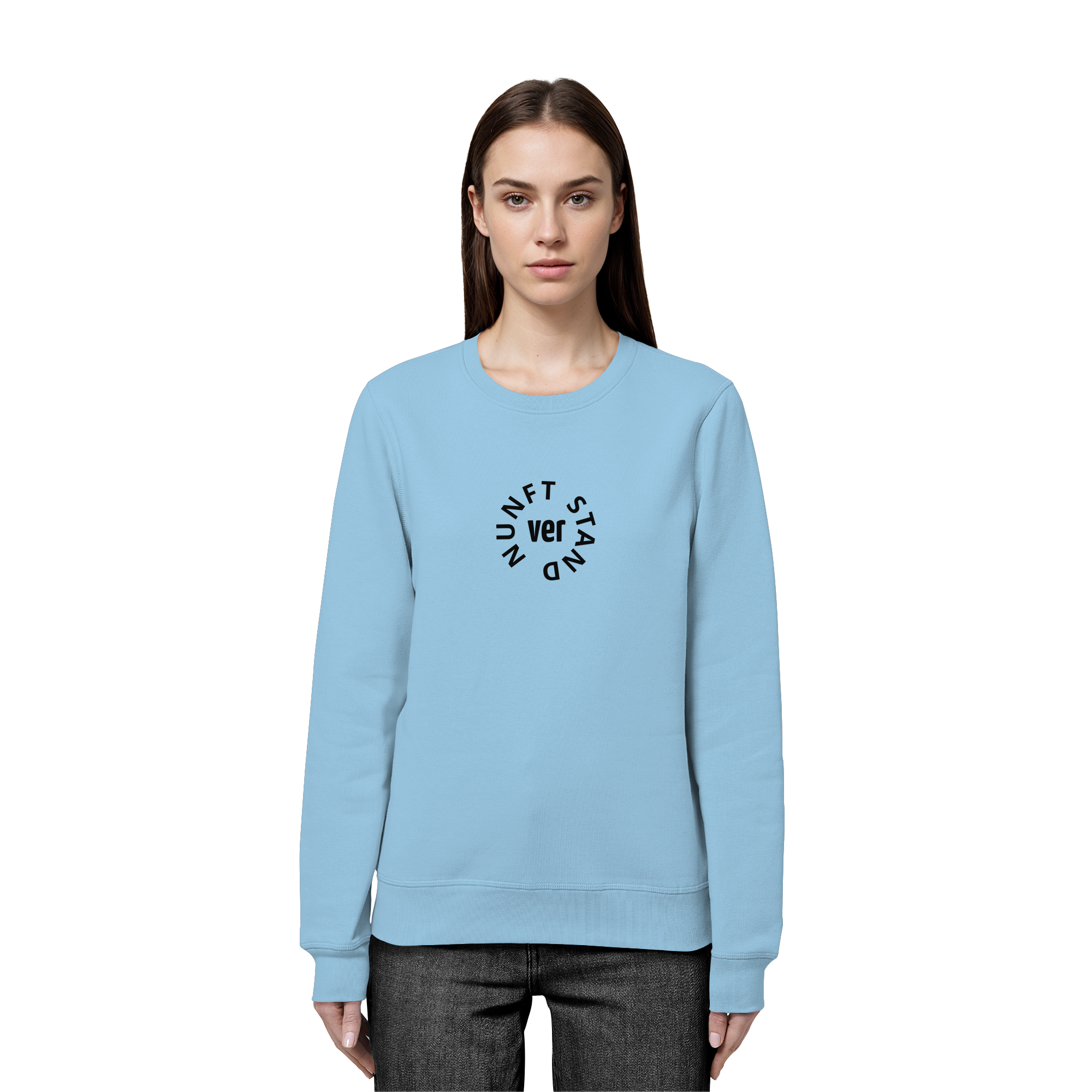 BLACK FRONT (K4) - Organic Basic Unisex Sweatshirt