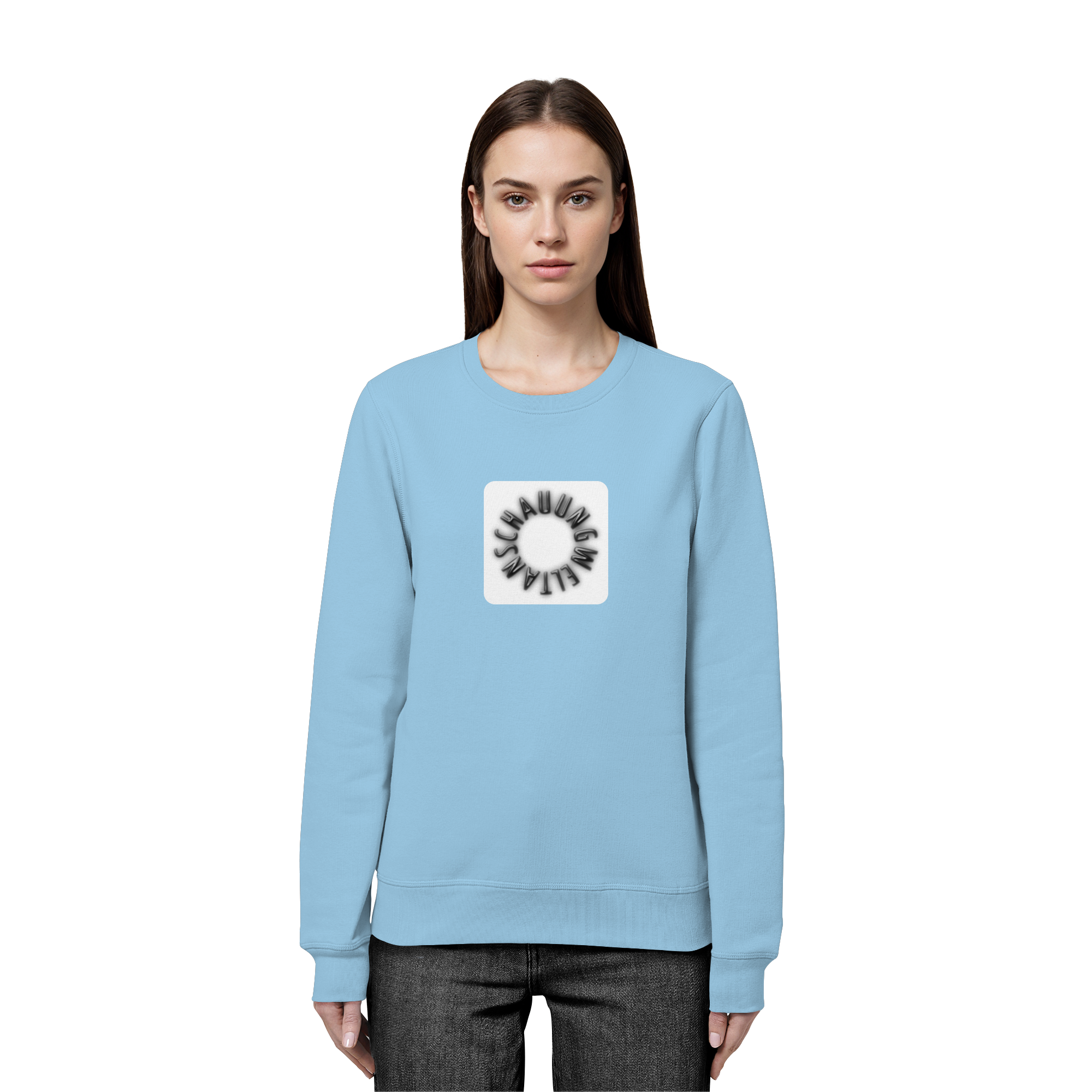 BLACK FRONT (K5) - Organic Basic Unisex Sweatshirt