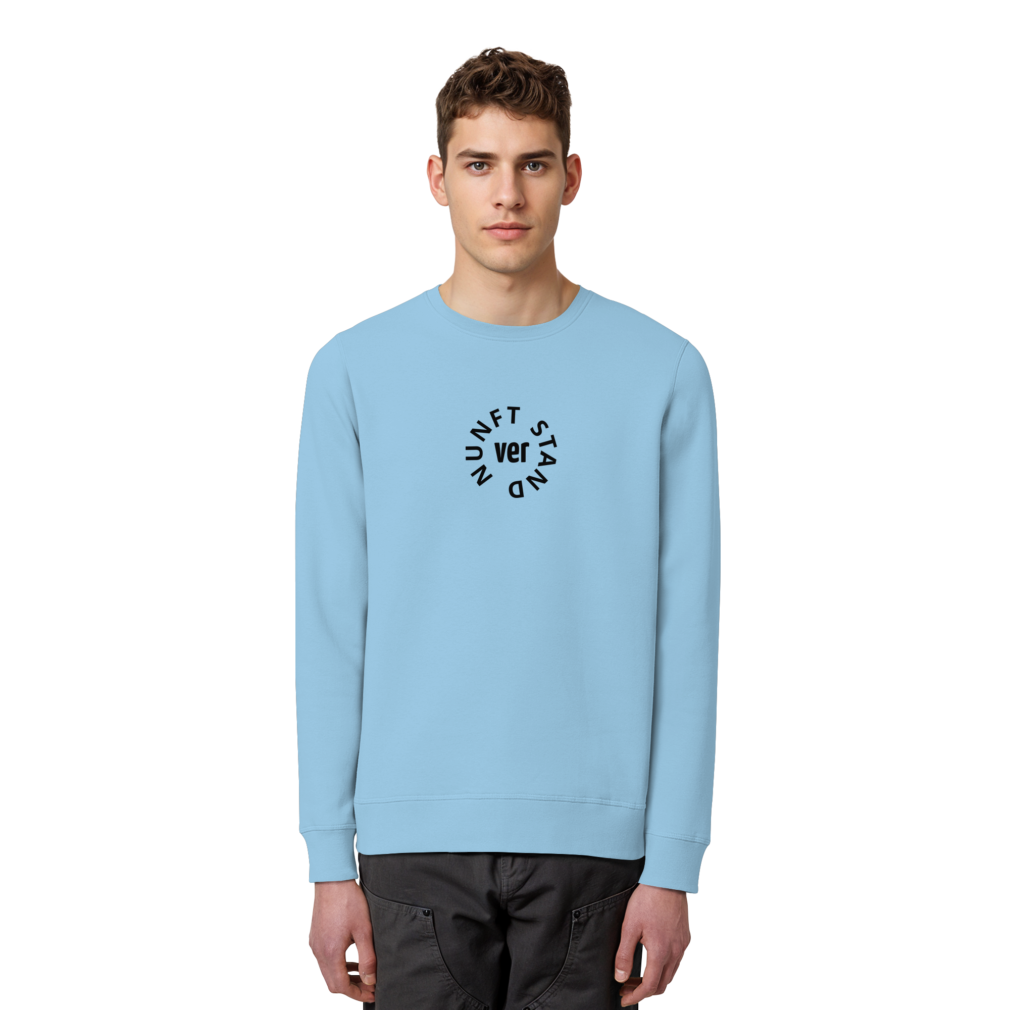 BLACK FRONT (K4) - Organic Basic Unisex Sweatshirt