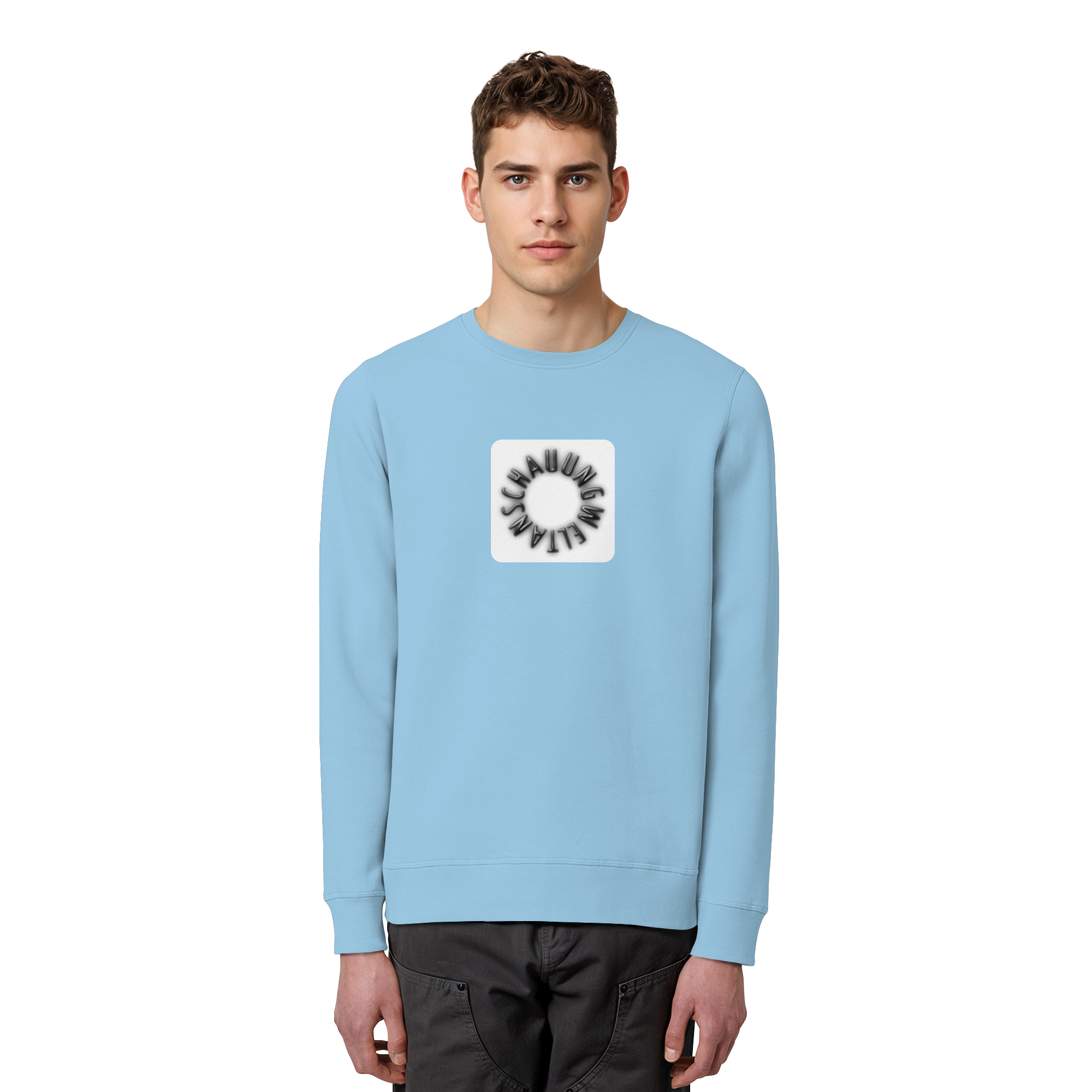 BLACK FRONT (K5) - Organic Basic Unisex Sweatshirt