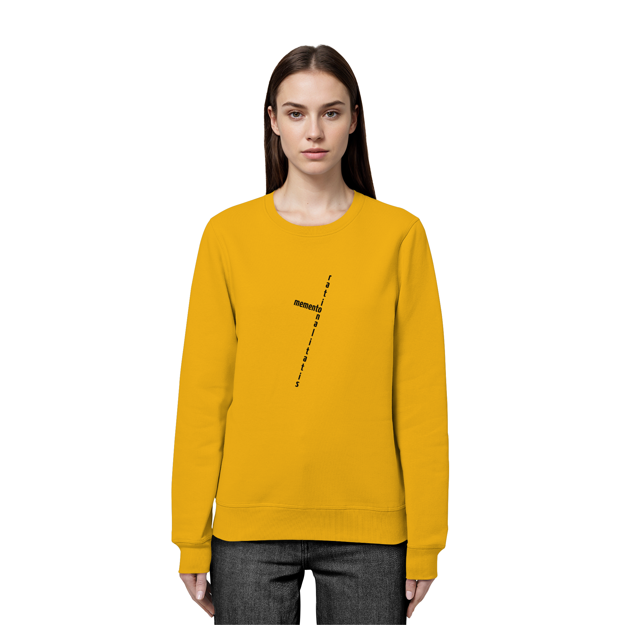 BLACK FRONT (K2) - Organic Basic Unisex Sweatshirt