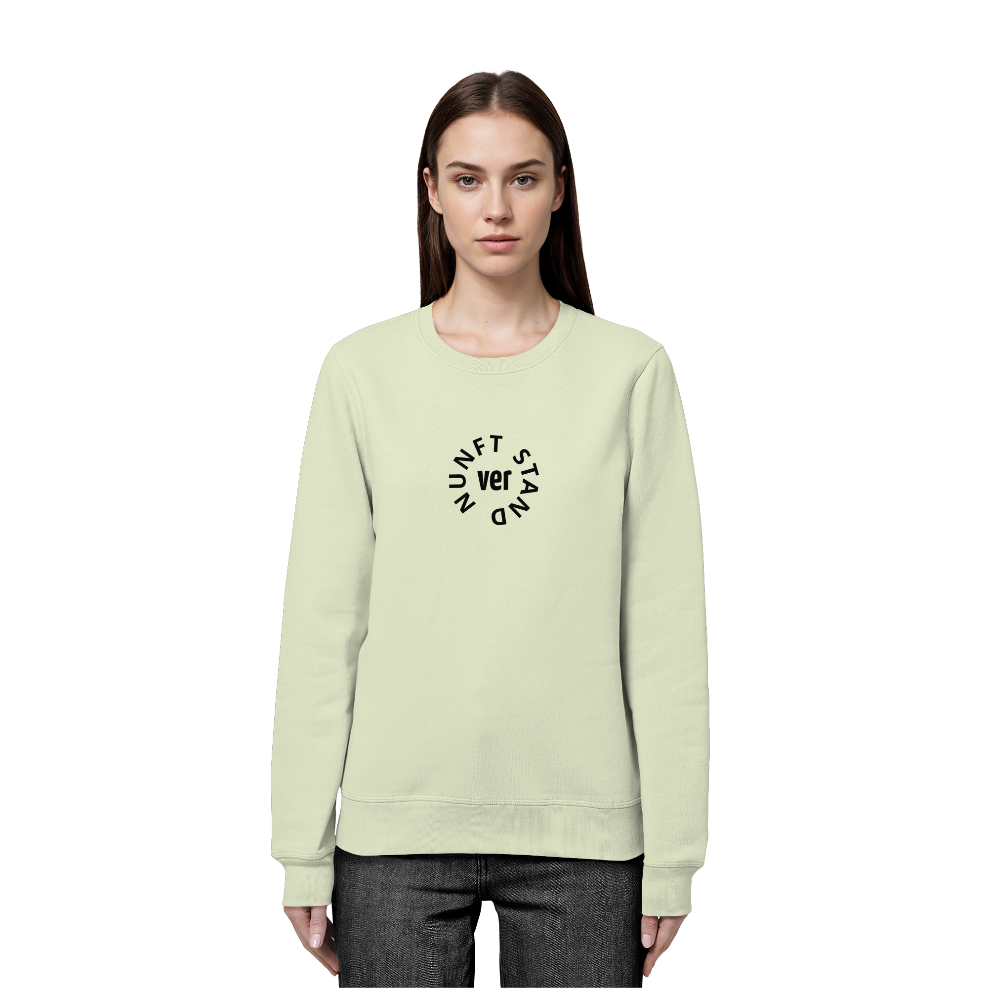 BLACK FRONT (K4) - Organic Basic Unisex Sweatshirt