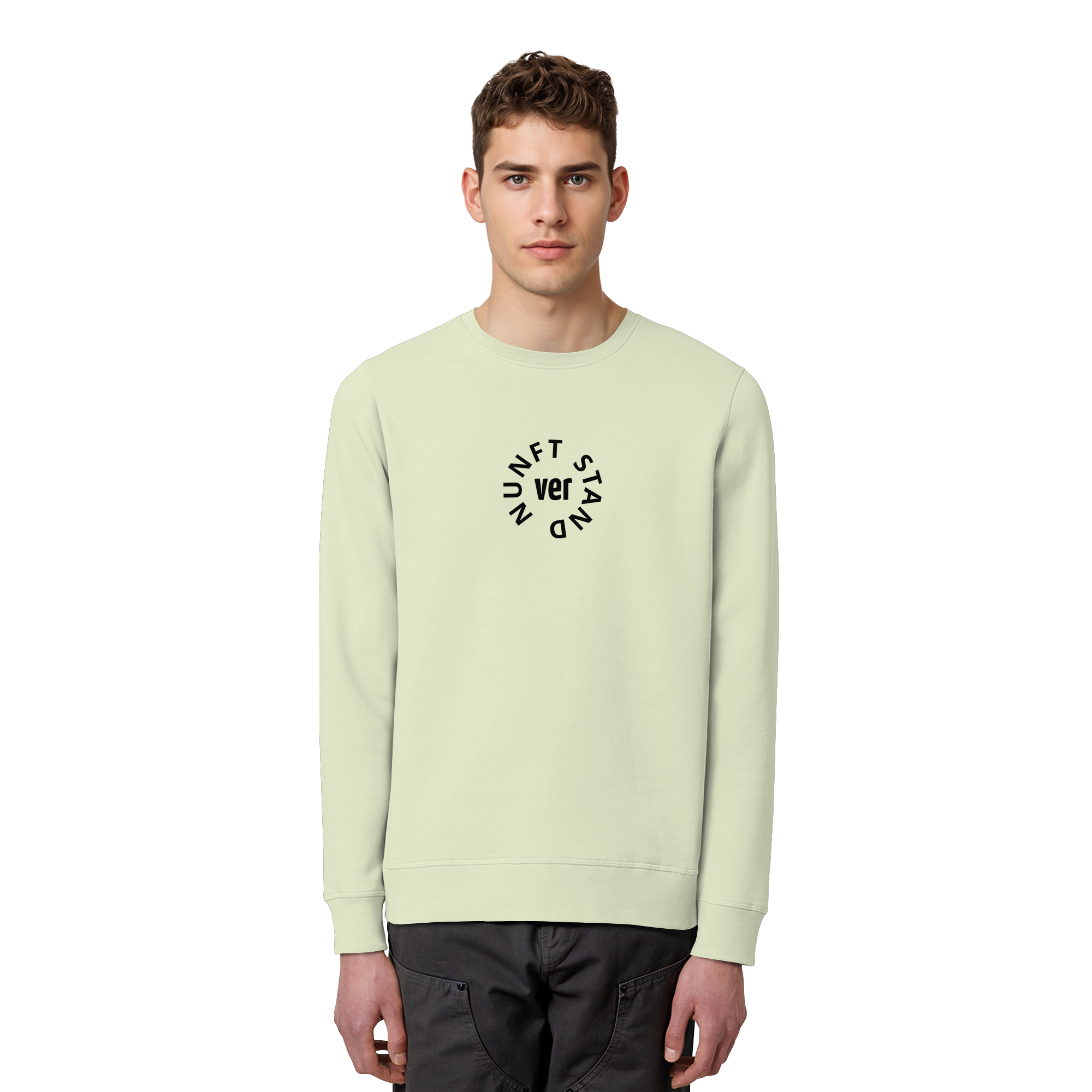 BLACK FRONT (K4) - Organic Basic Unisex Sweatshirt