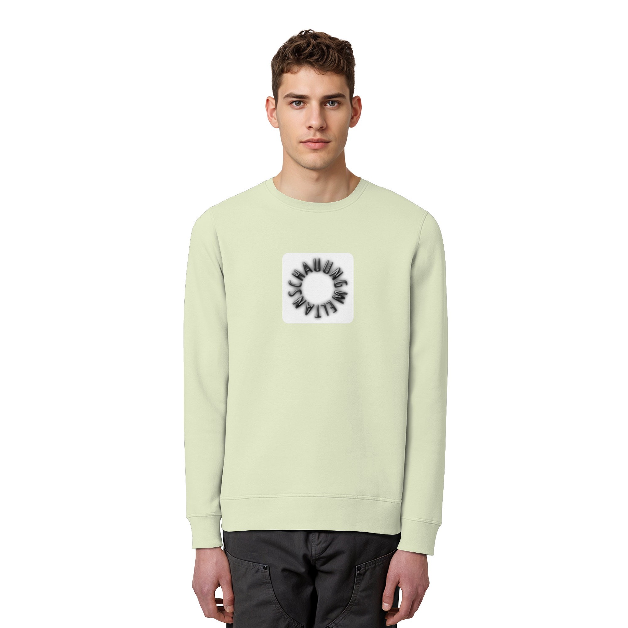 BLACK FRONT (K5) - Organic Basic Unisex Sweatshirt