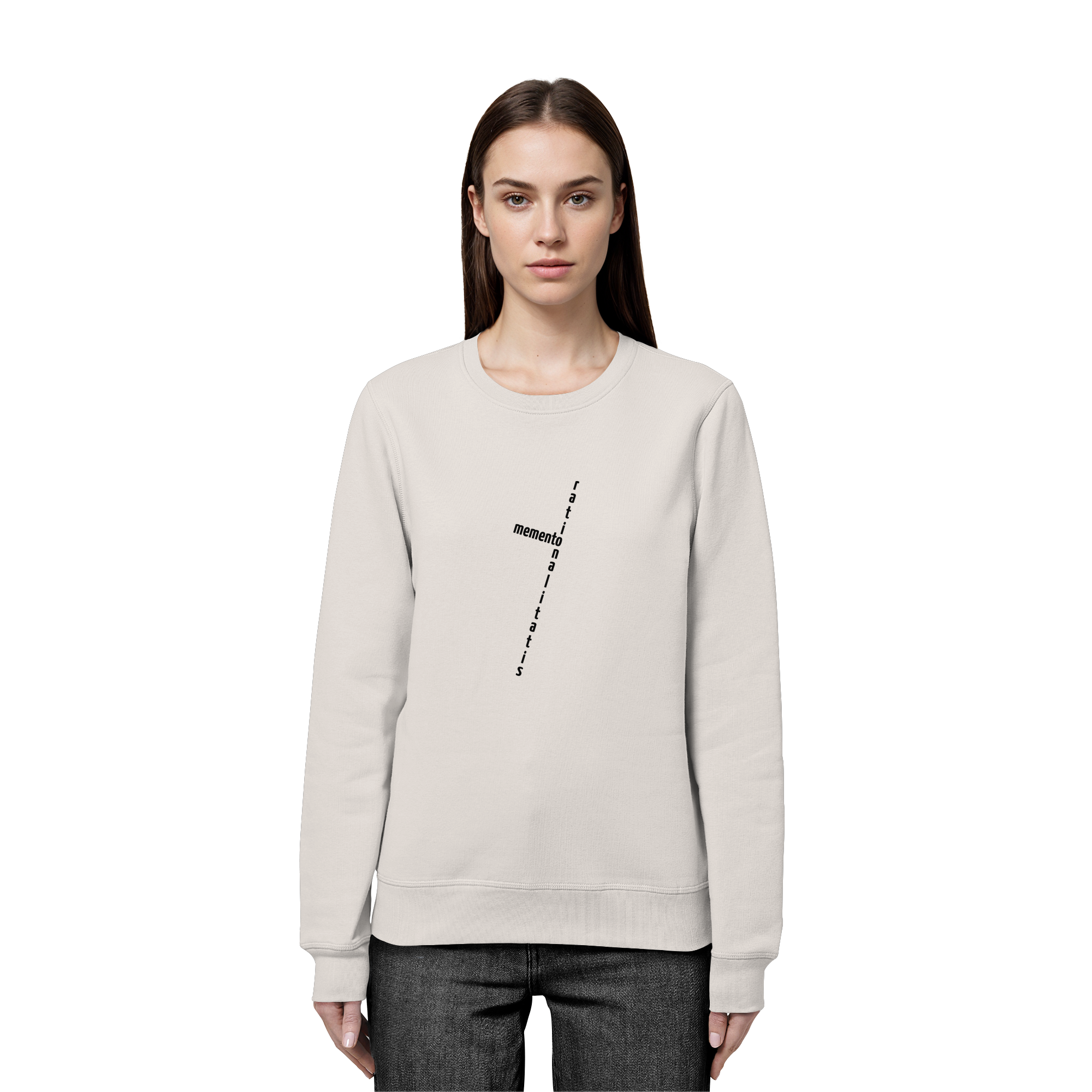 BLACK FRONT (K2) - Organic Basic Unisex Sweatshirt