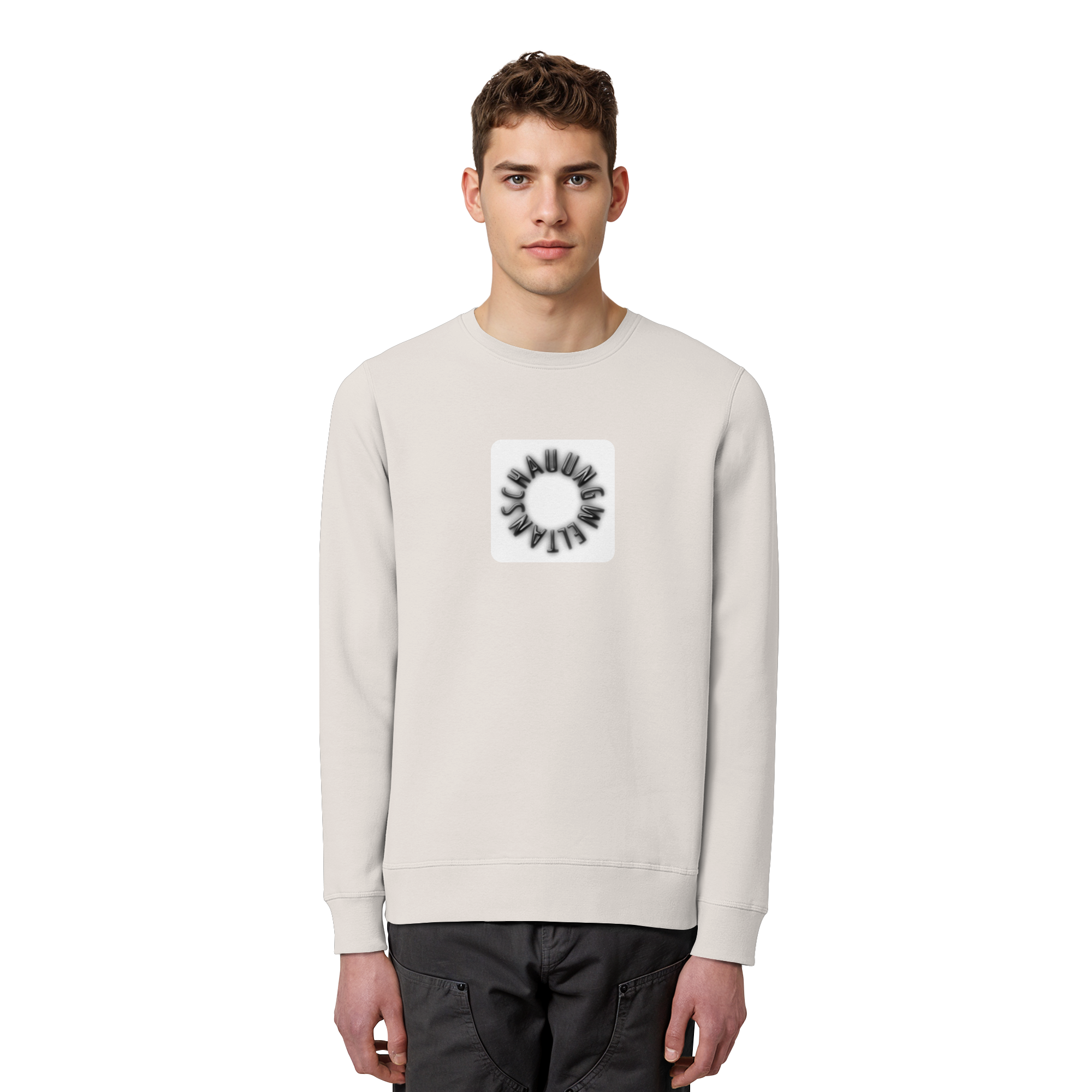 BLACK FRONT (K5) - Organic Basic Unisex Sweatshirt