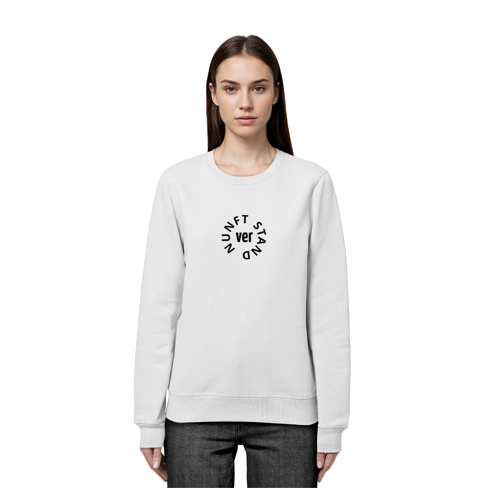 BLACK FRONT (K4) - Organic Basic Unisex Sweatshirt