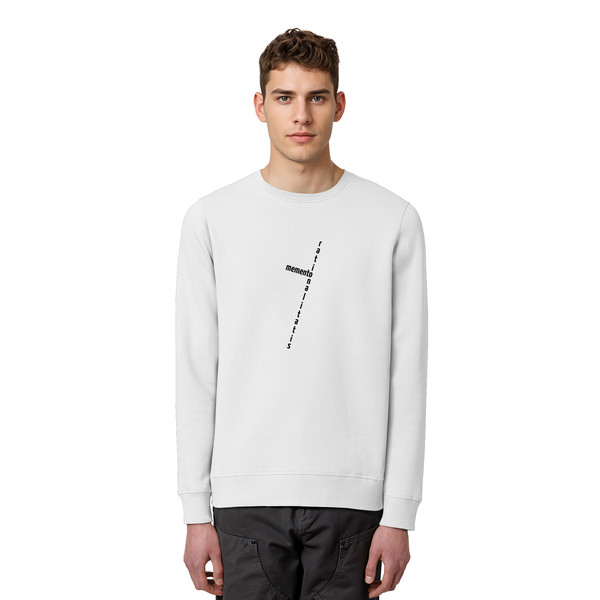 BLACK FRONT (K2) - Organic Basic Unisex Sweatshirt