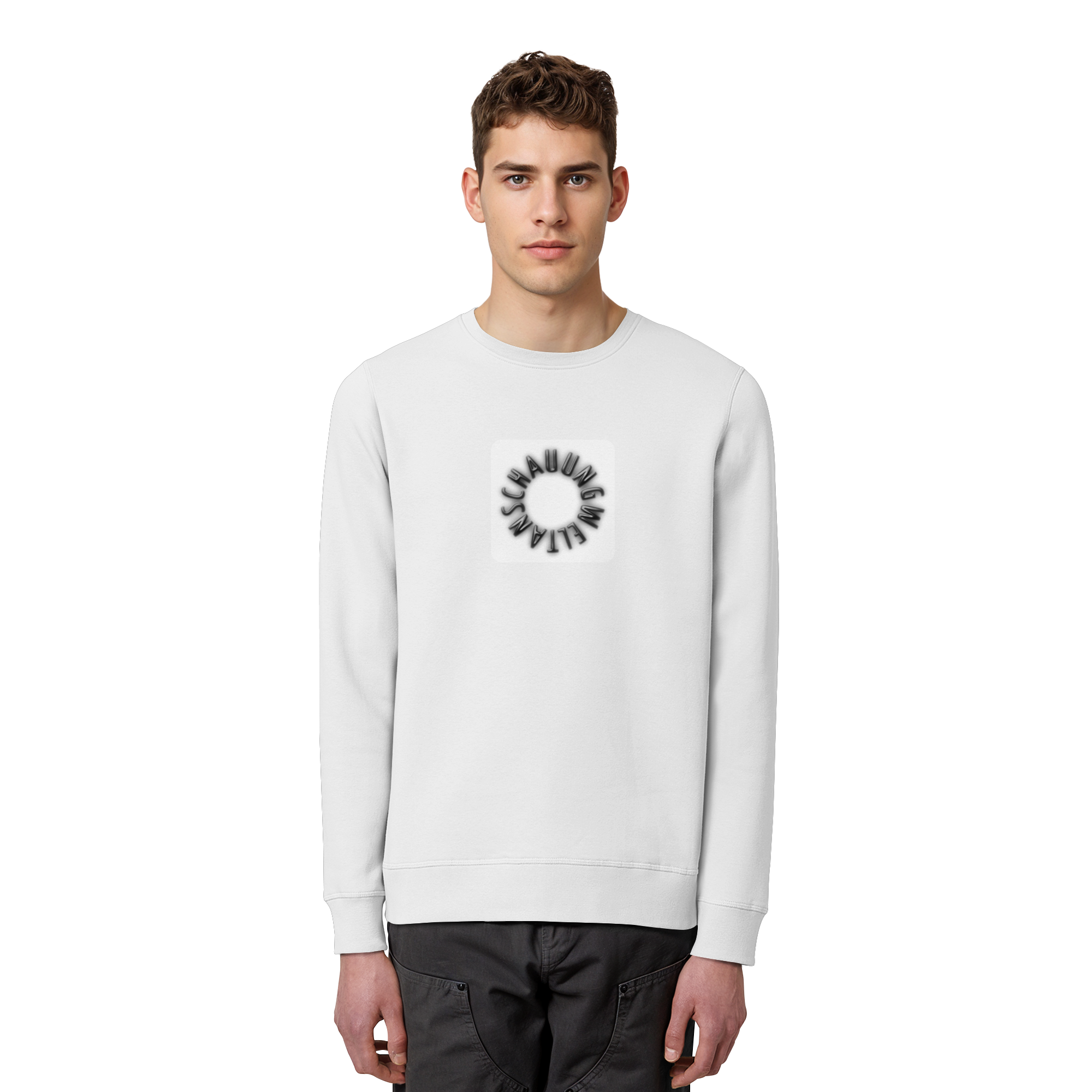 BLACK FRONT (K5) - Organic Basic Unisex Sweatshirt