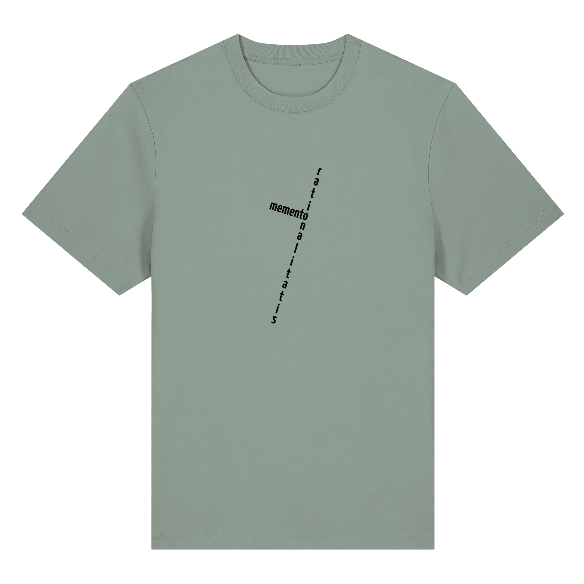 BLACK FRONT (K2) - Organic Heavy T-Shirt