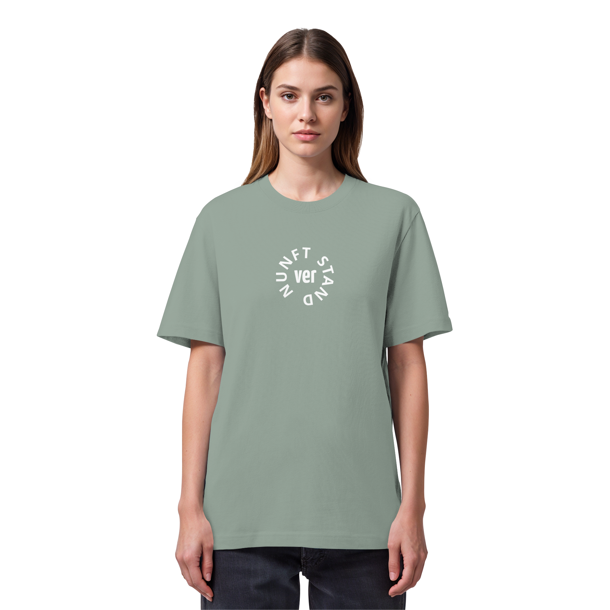 WHITE FRONT (K4) - Organic Heavy T-Shirt