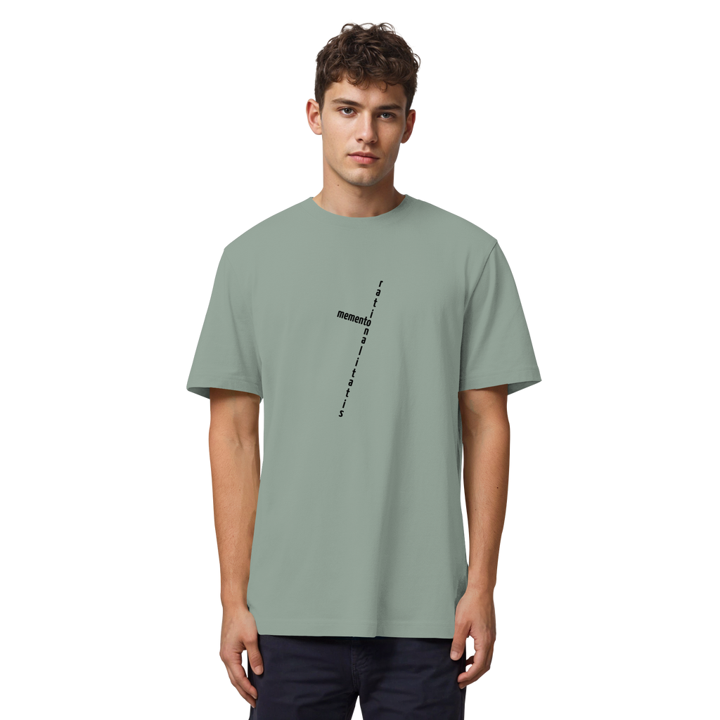 BLACK FRONT (K2) - Organic Heavy T-Shirt