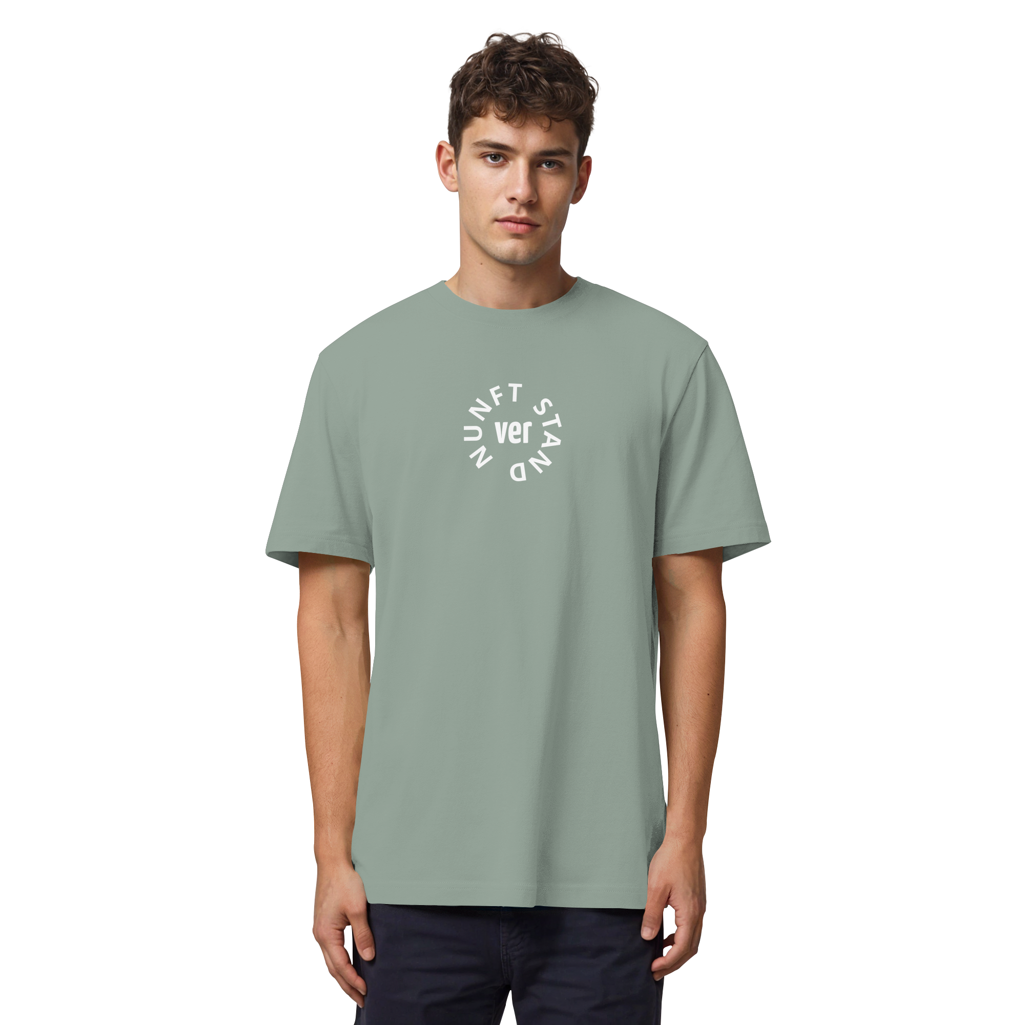 WHITE FRONT (K4) - Organic Heavy T-Shirt