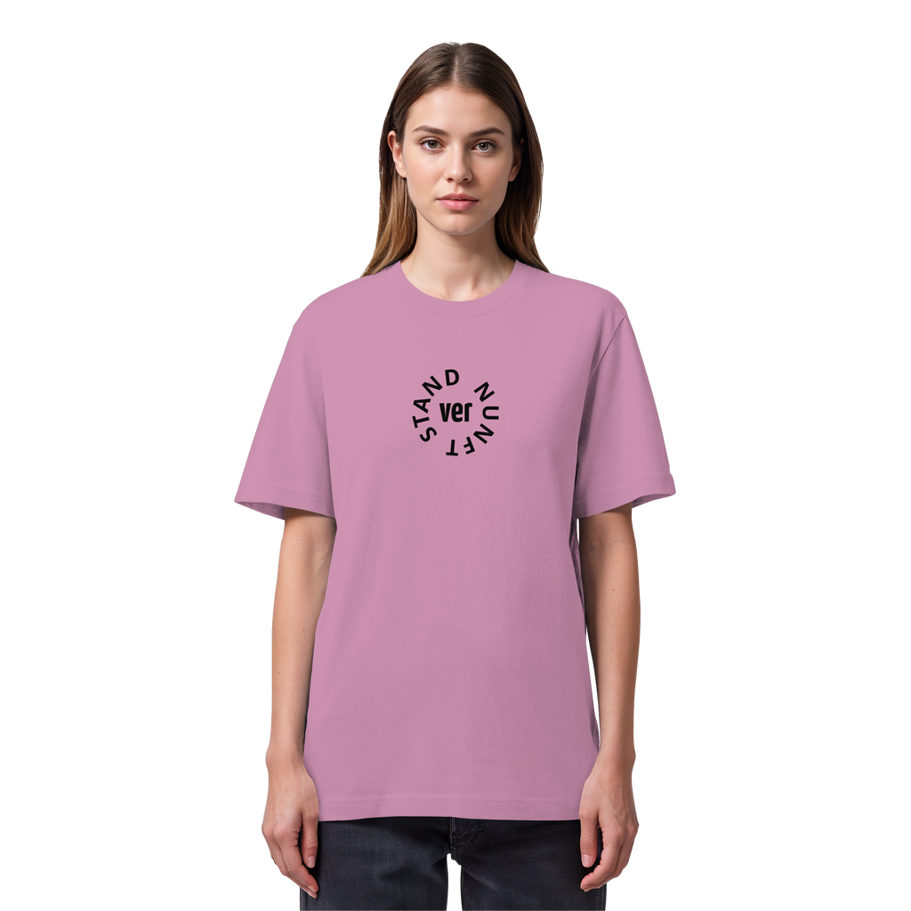 BLACK FRONT (K4) - Organic Heavy T-Shirt