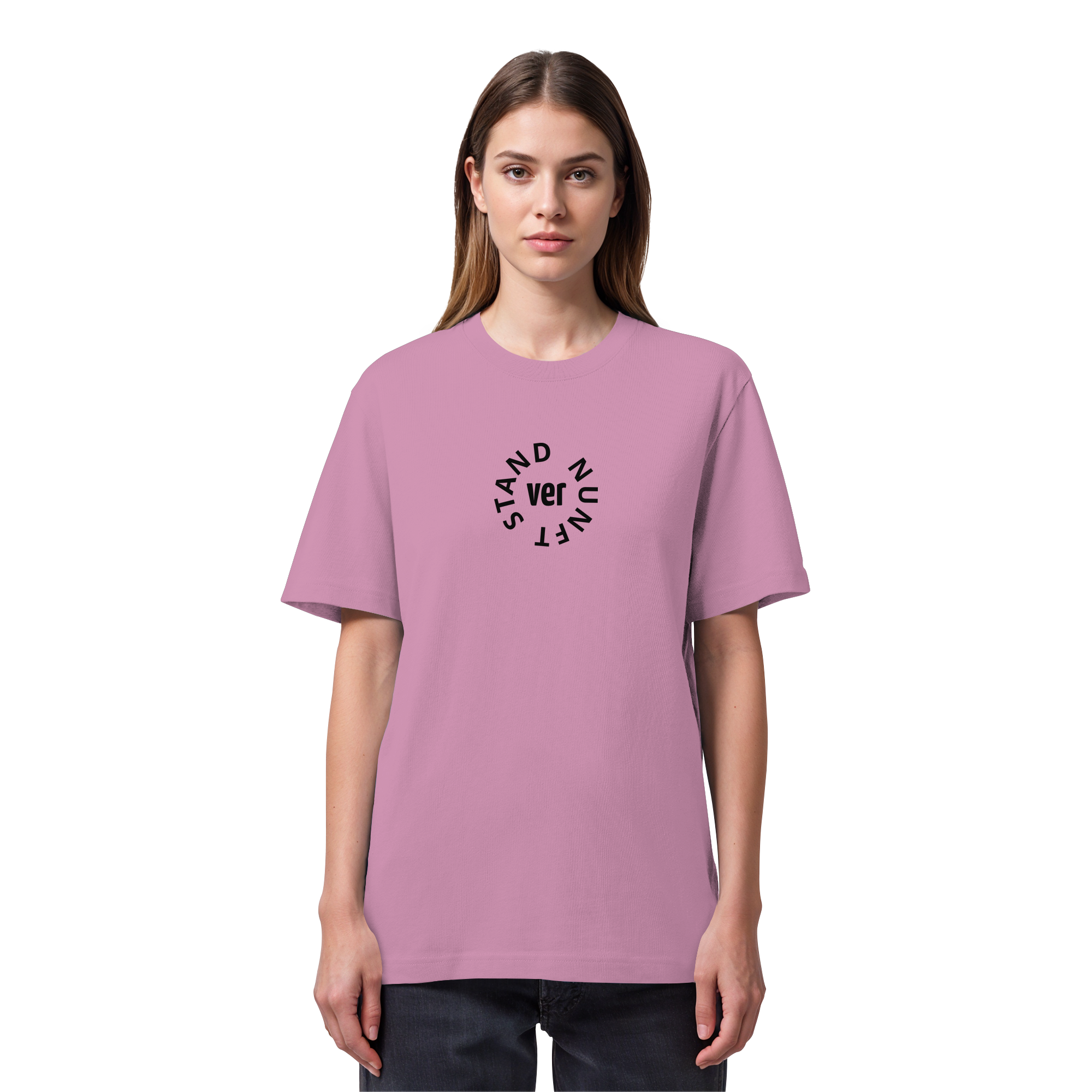 BLACK FRONT (K4) - Organic Heavy T-Shirt