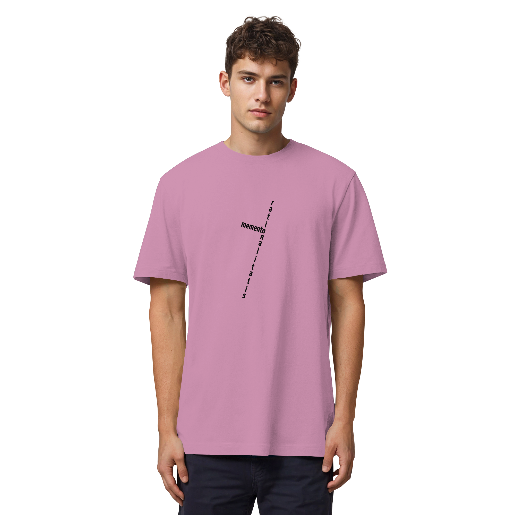 BLACK FRONT (K2) - Organic Heavy T-Shirt