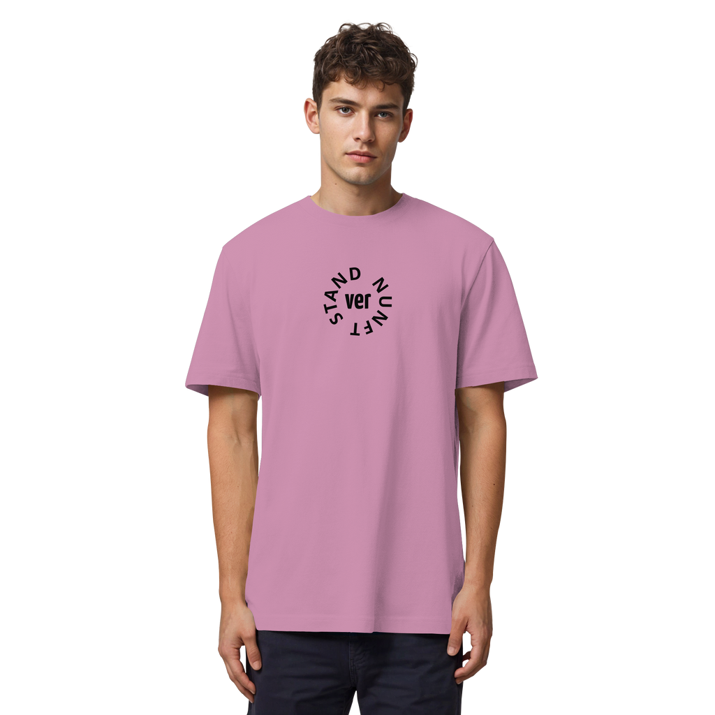 BLACK FRONT (K4) - Organic Heavy T-Shirt