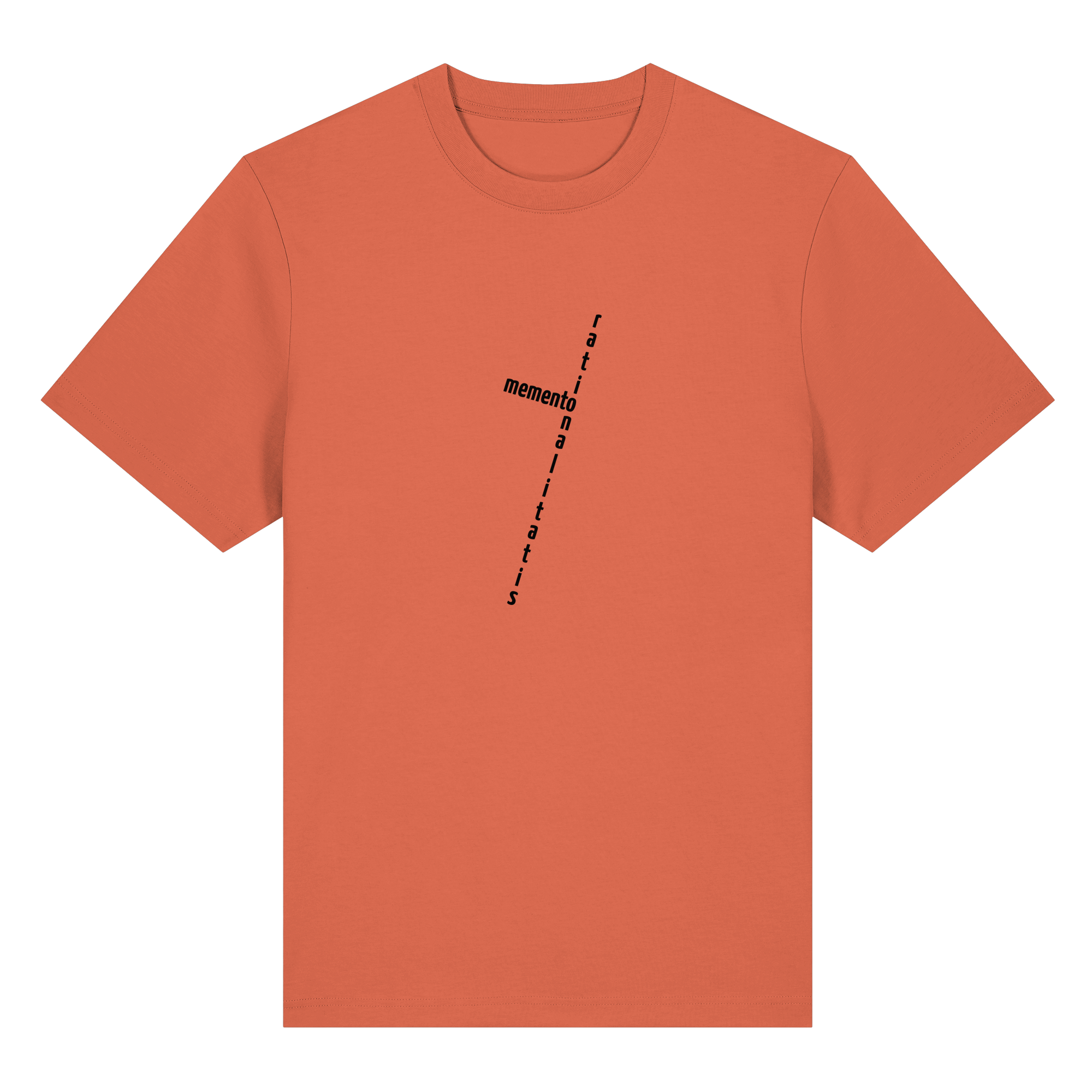 BLACK FRONT (K2) - Organic Heavy T-Shirt