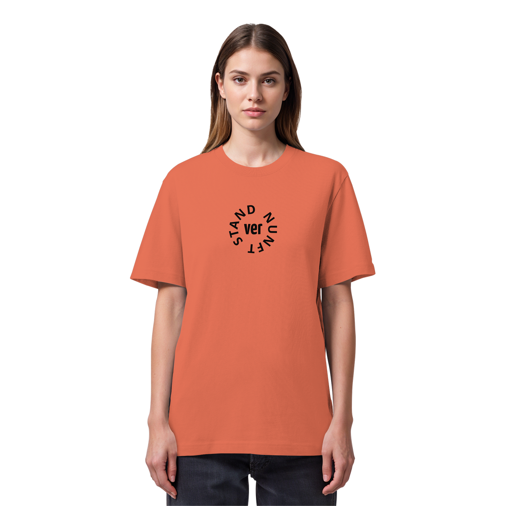 BLACK FRONT (K4) - Organic Heavy T-Shirt