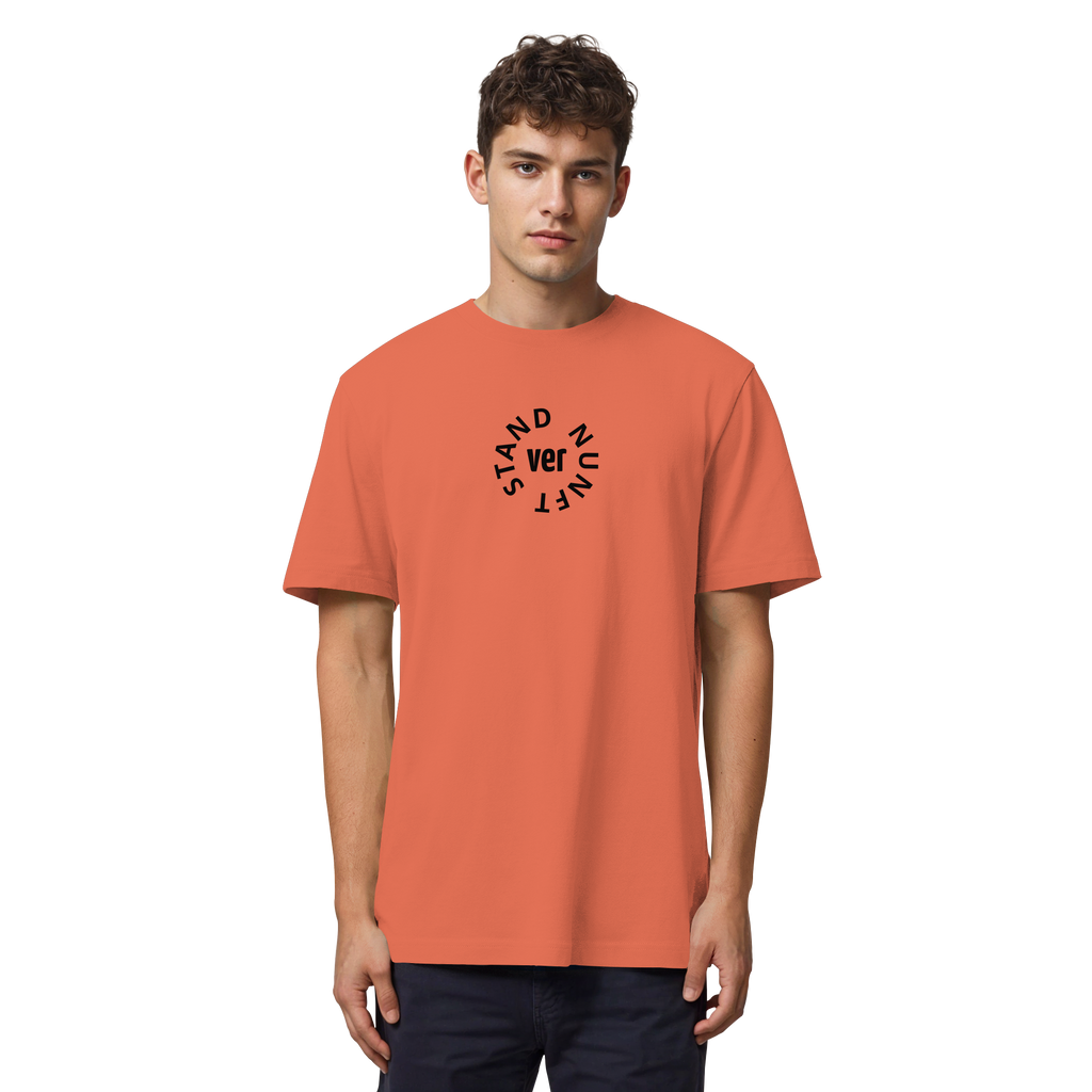 BLACK FRONT (K4) - Organic Heavy T-Shirt