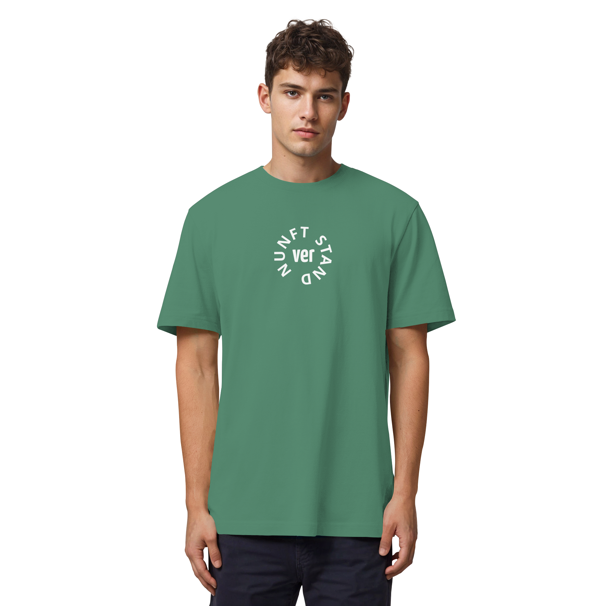 WHITE FRONT (K4) - Organic Heavy T-Shirt