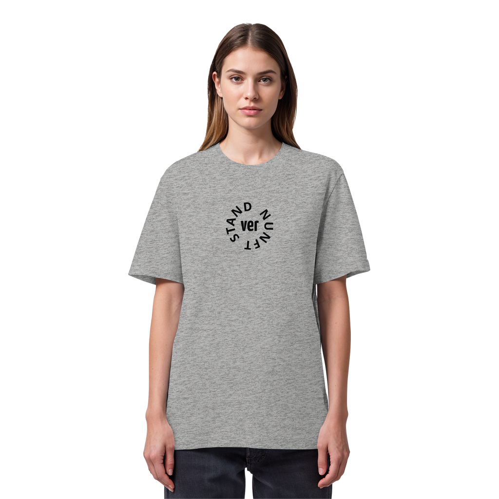 BLACK FRONT (K4) - Organic Heavy T-Shirt