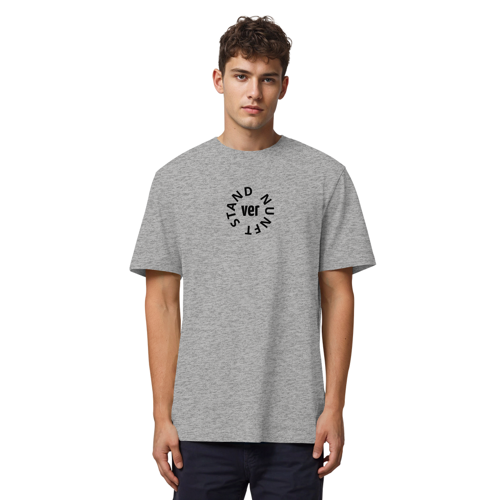 BLACK FRONT (K4) - Organic Heavy T-Shirt