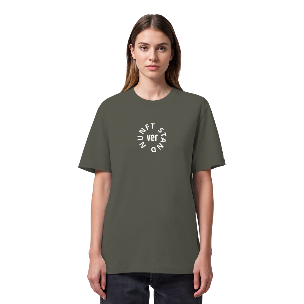 WHITE FRONT (K4) - Organic Heavy T-Shirt