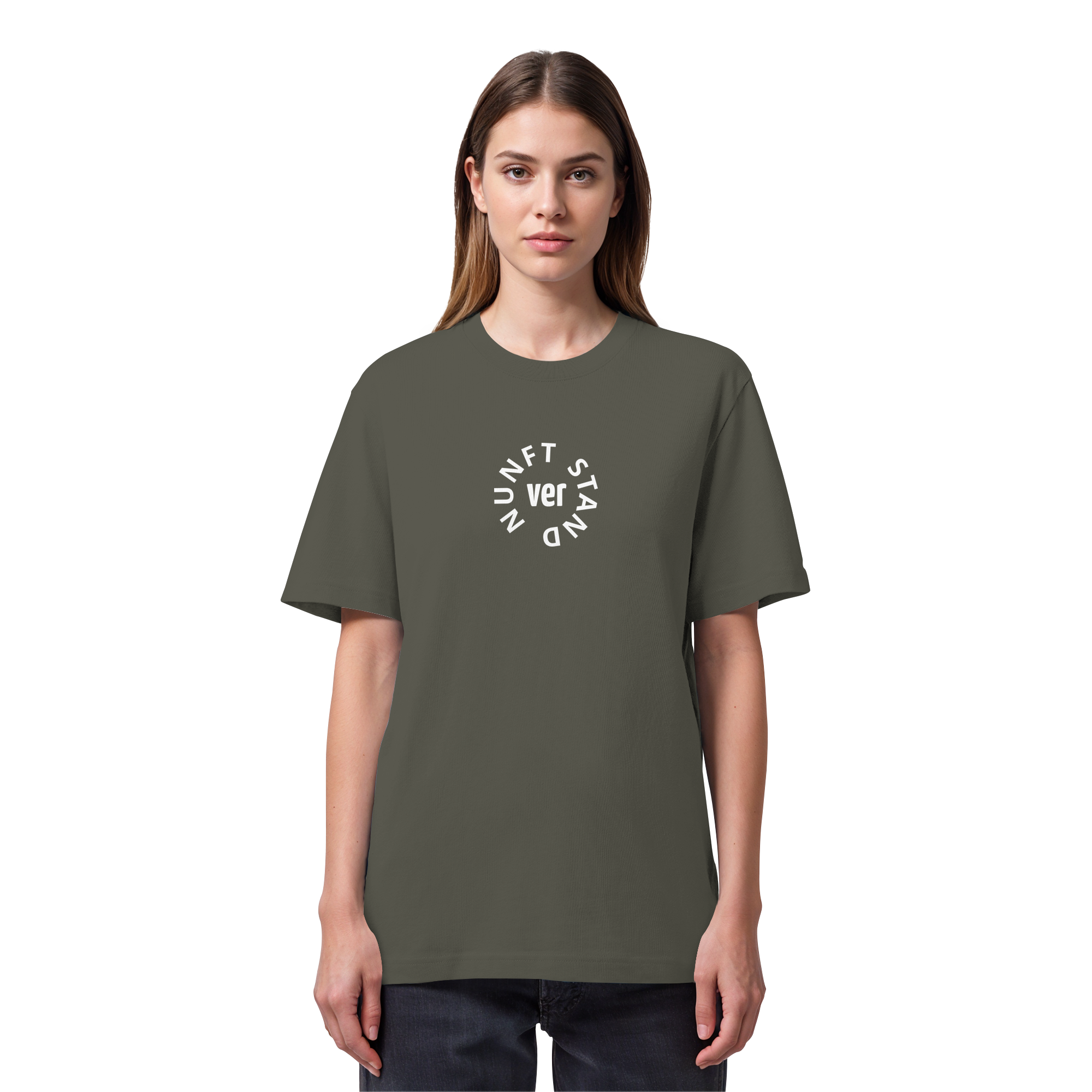 WHITE FRONT (K4) - Organic Heavy T-Shirt