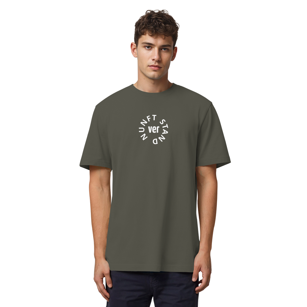 WHITE FRONT (K4) - Organic Heavy T-Shirt