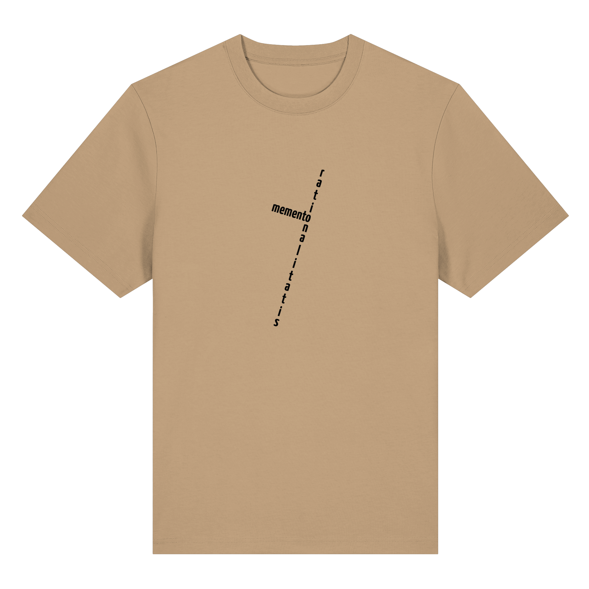 BLACK FRONT (K2) - Organic Heavy T-Shirt