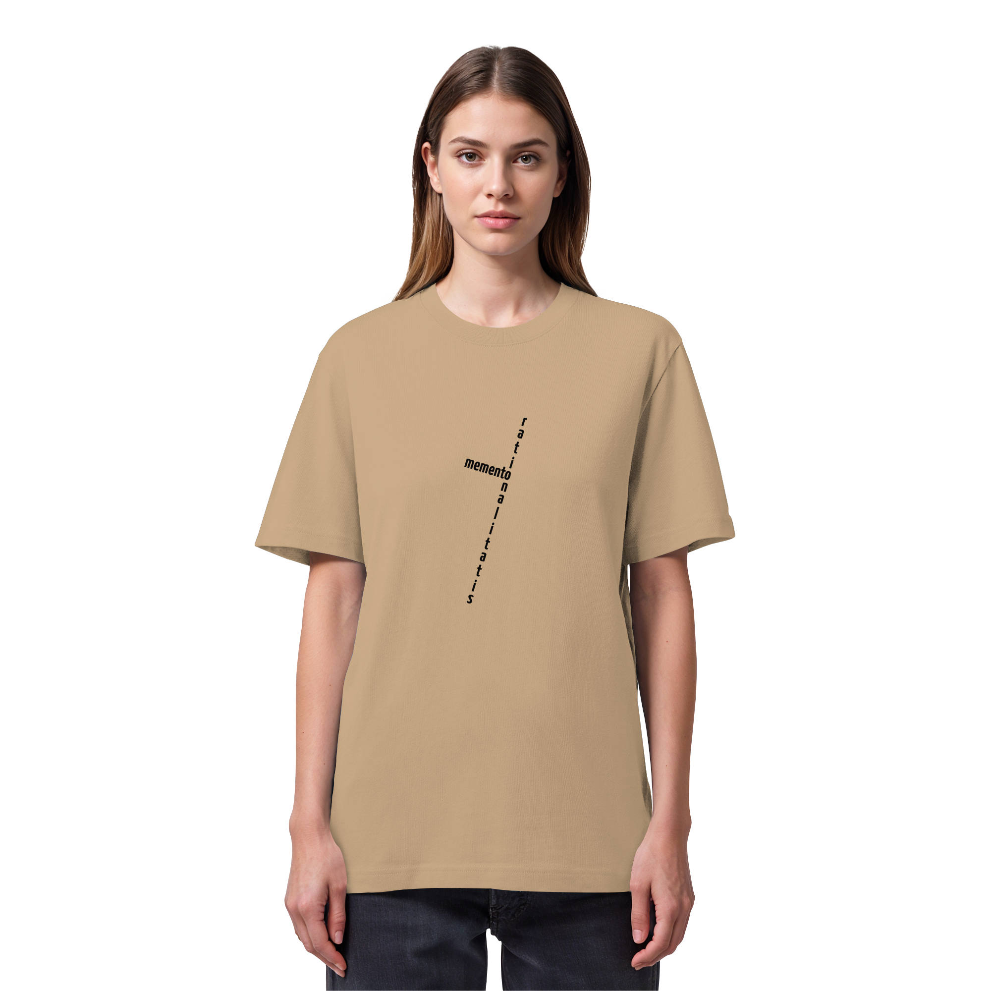 BLACK FRONT (K2) - Organic Heavy T-Shirt