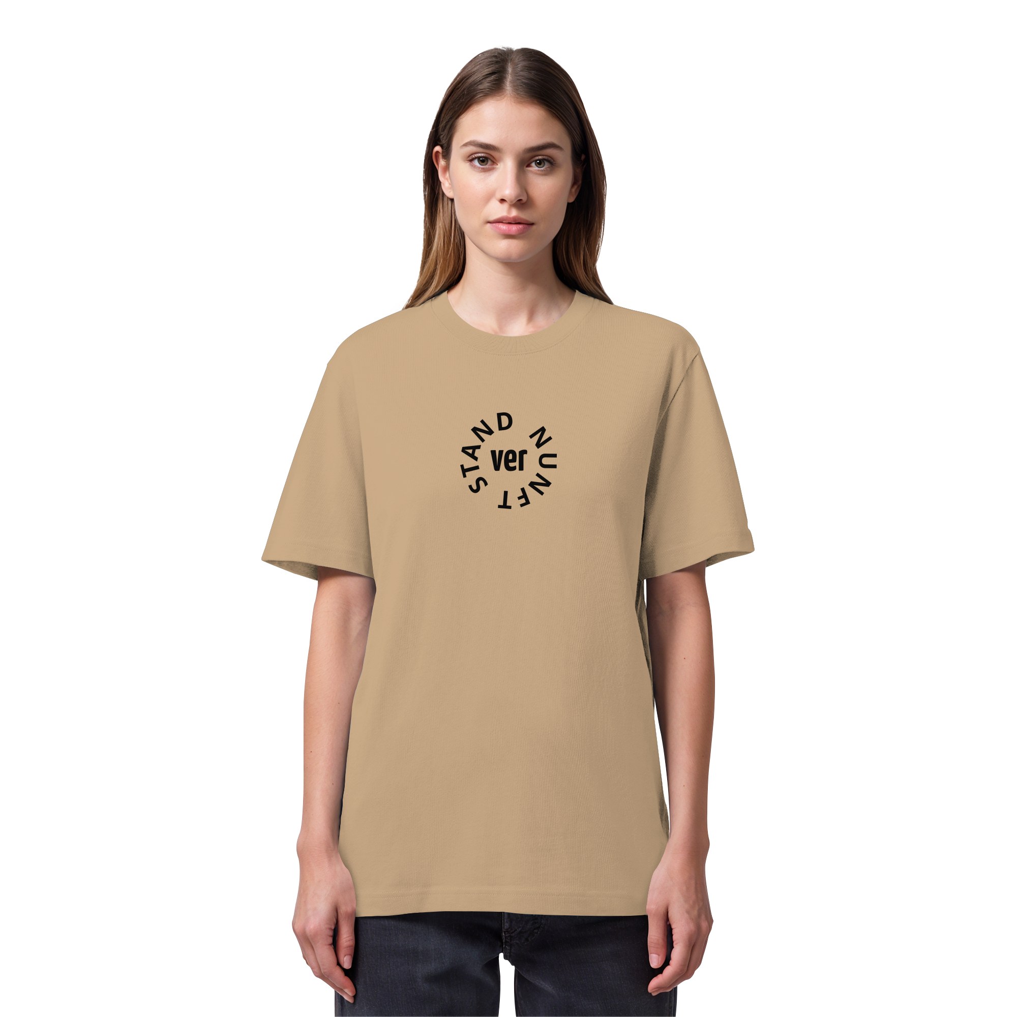 BLACK FRONT (K4) - Organic Heavy T-Shirt