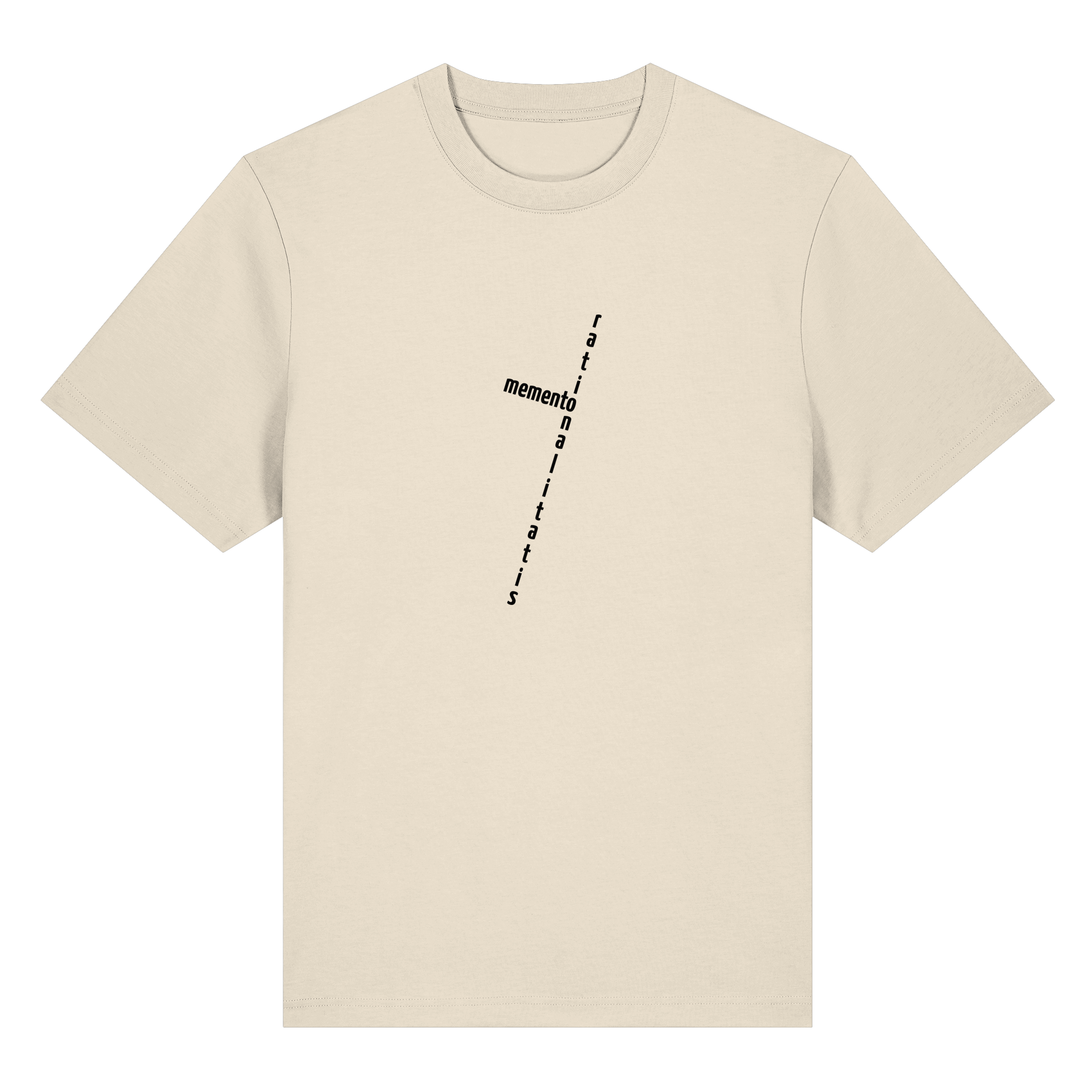 BLACK FRONT (K2) - Organic Heavy T-Shirt