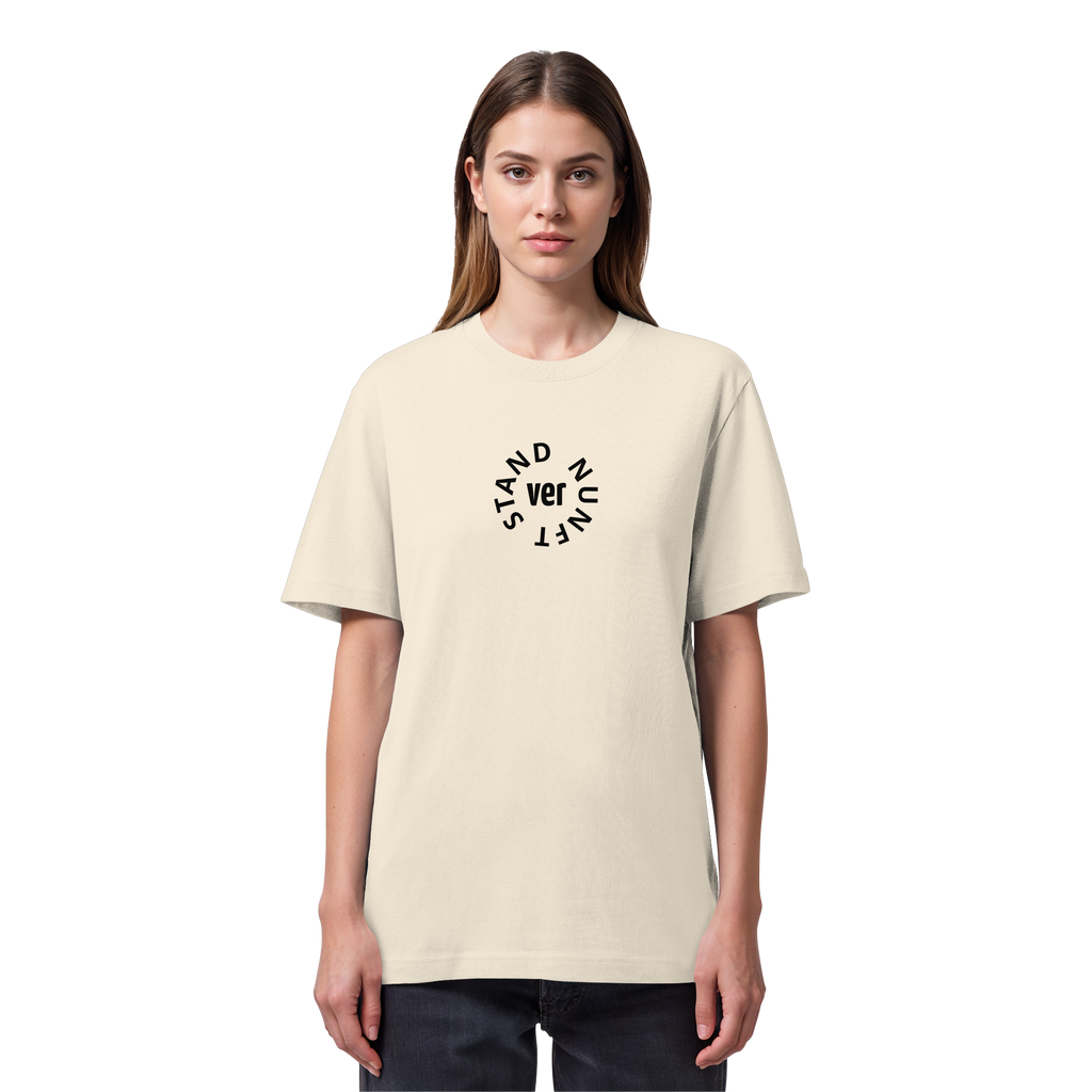 BLACK FRONT (K4) - Organic Heavy T-Shirt