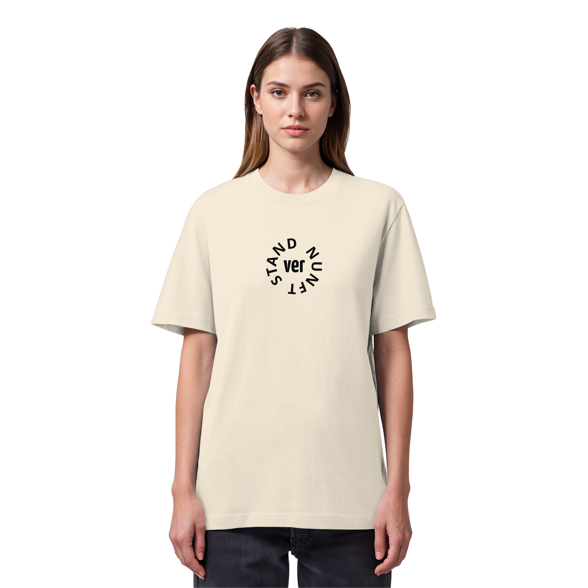 BLACK FRONT (K4) - Organic Heavy T-Shirt