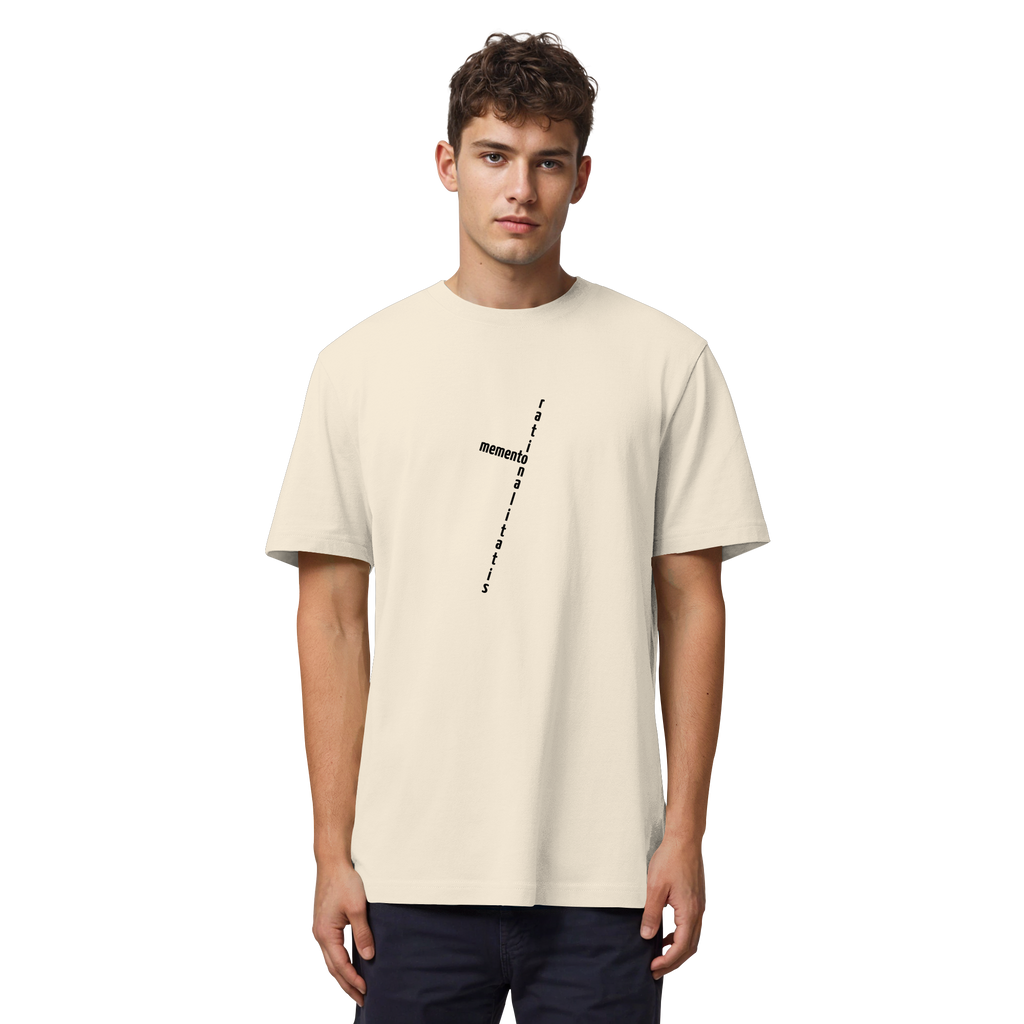 BLACK FRONT (K2) - Organic Heavy T-Shirt