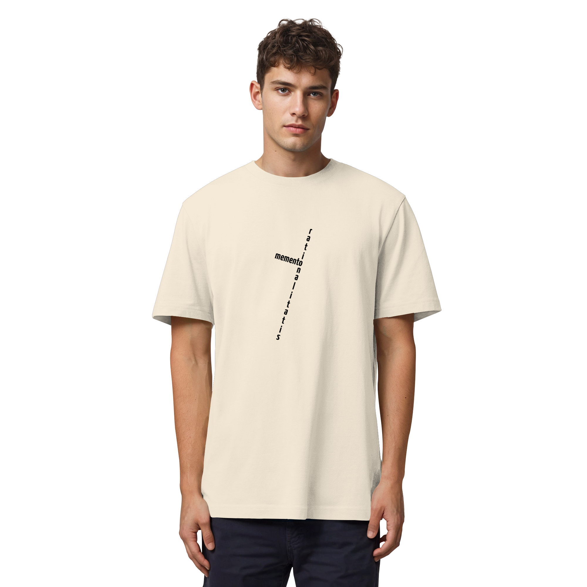 BLACK FRONT (K2) - Organic Heavy T-Shirt