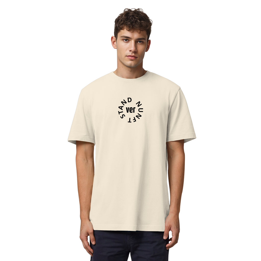BLACK FRONT (K4) - Organic Heavy T-Shirt