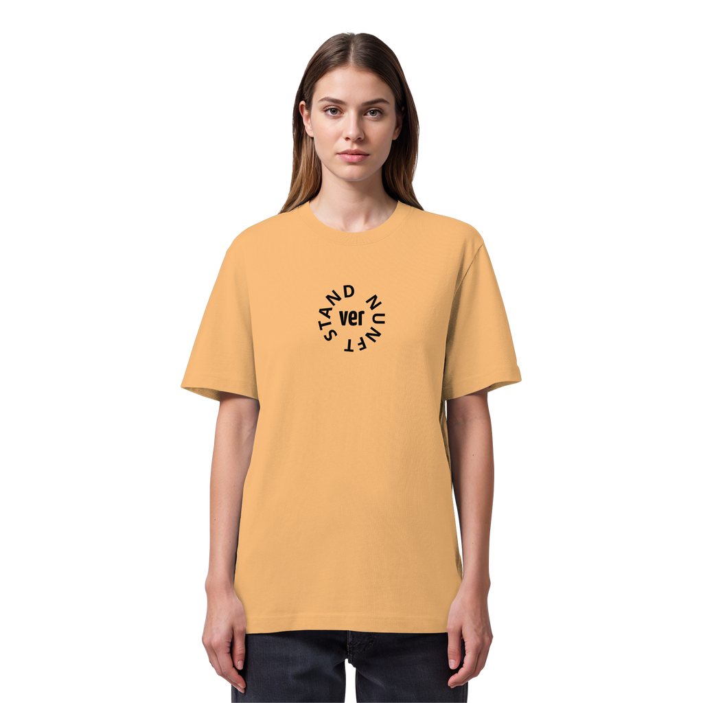 BLACK FRONT (K4) - Organic Heavy T-Shirt