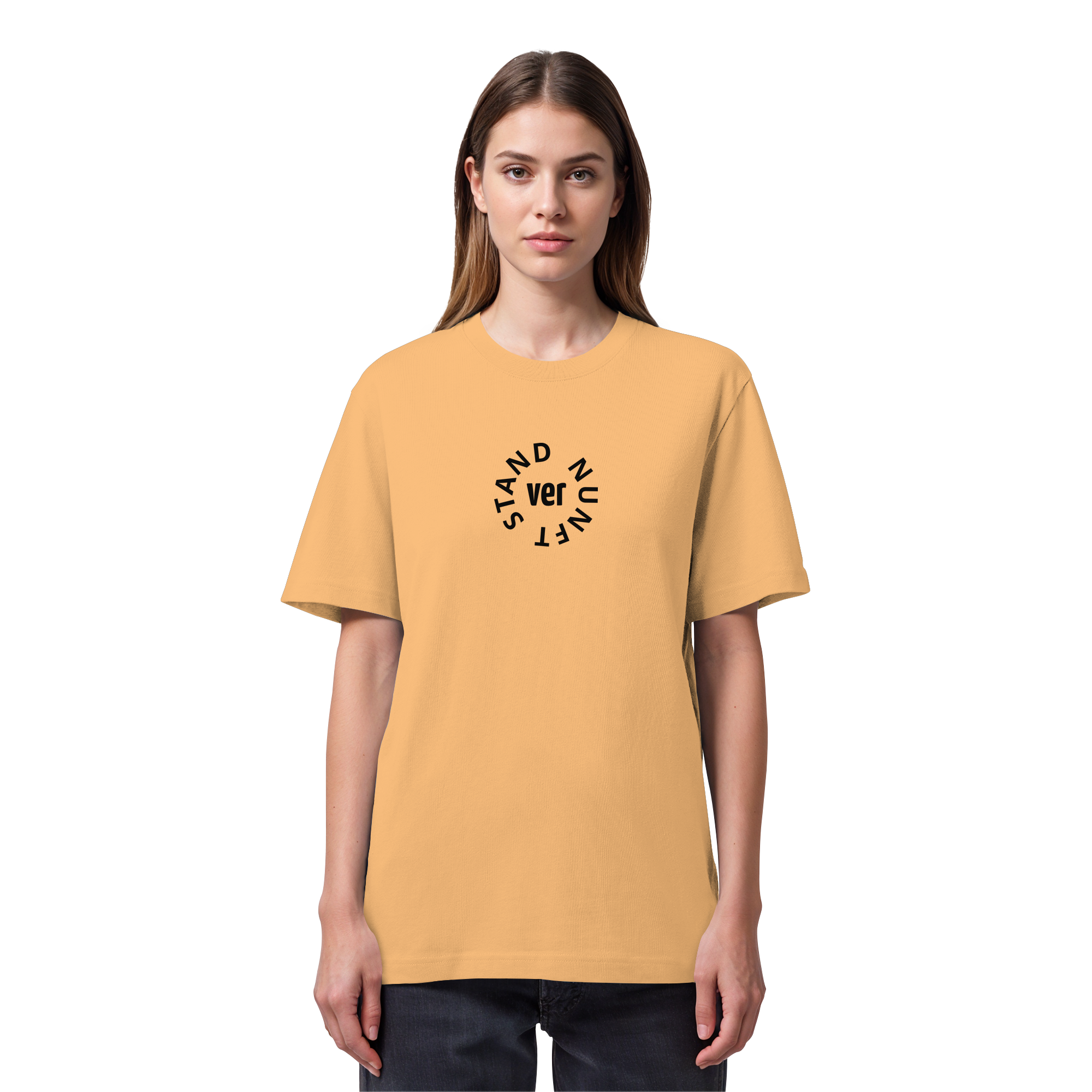 BLACK FRONT (K4) - Organic Heavy T-Shirt