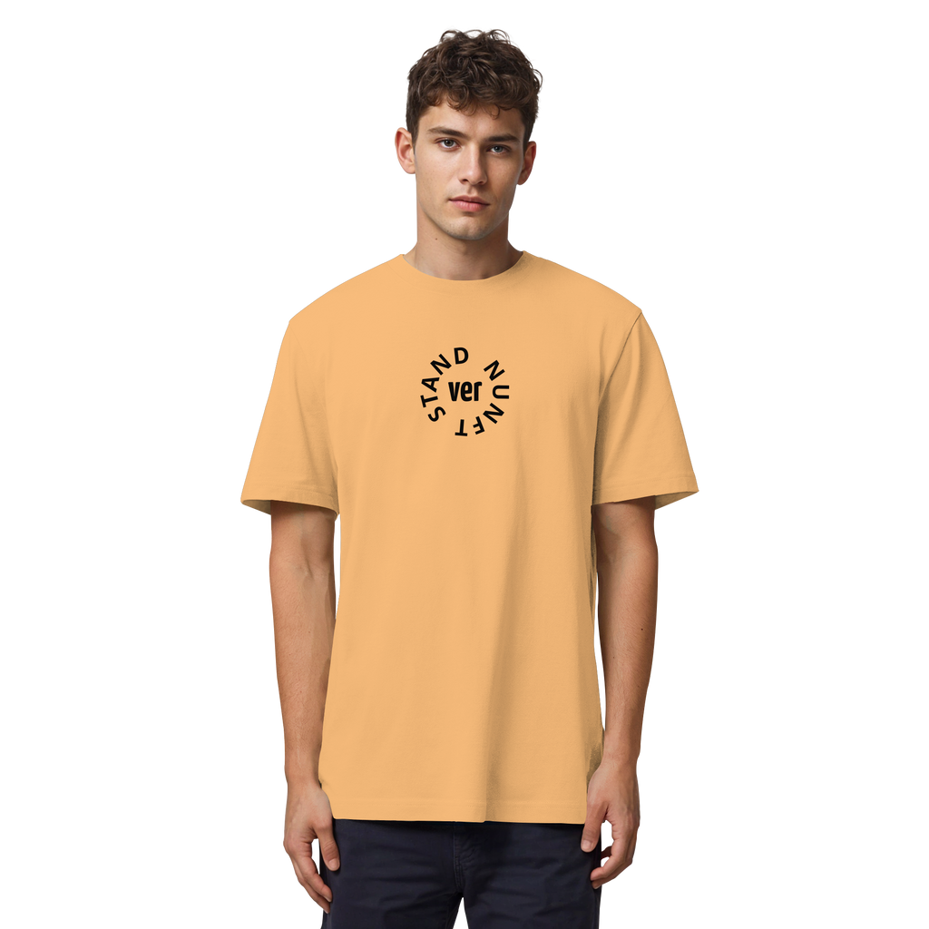 BLACK FRONT (K4) - Organic Heavy T-Shirt