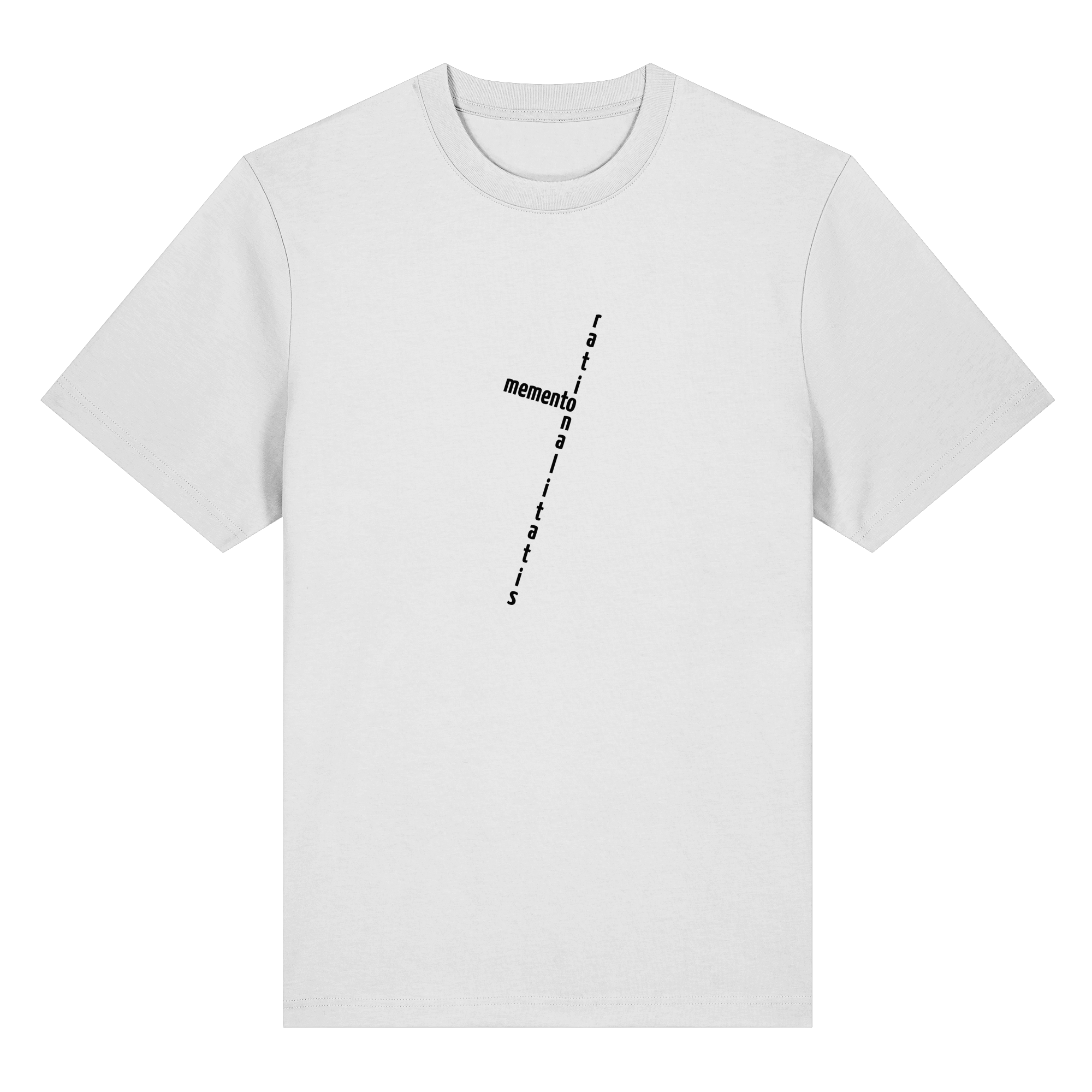 BLACK FRONT (K2) - Organic Heavy T-Shirt