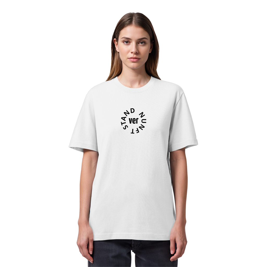 BLACK FRONT (K4) - Organic Heavy T-Shirt