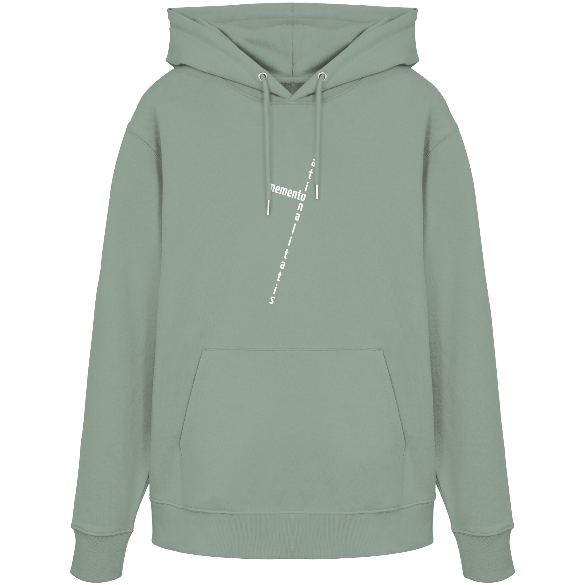 WHITE FRONT (K2) - Organic Hoodie