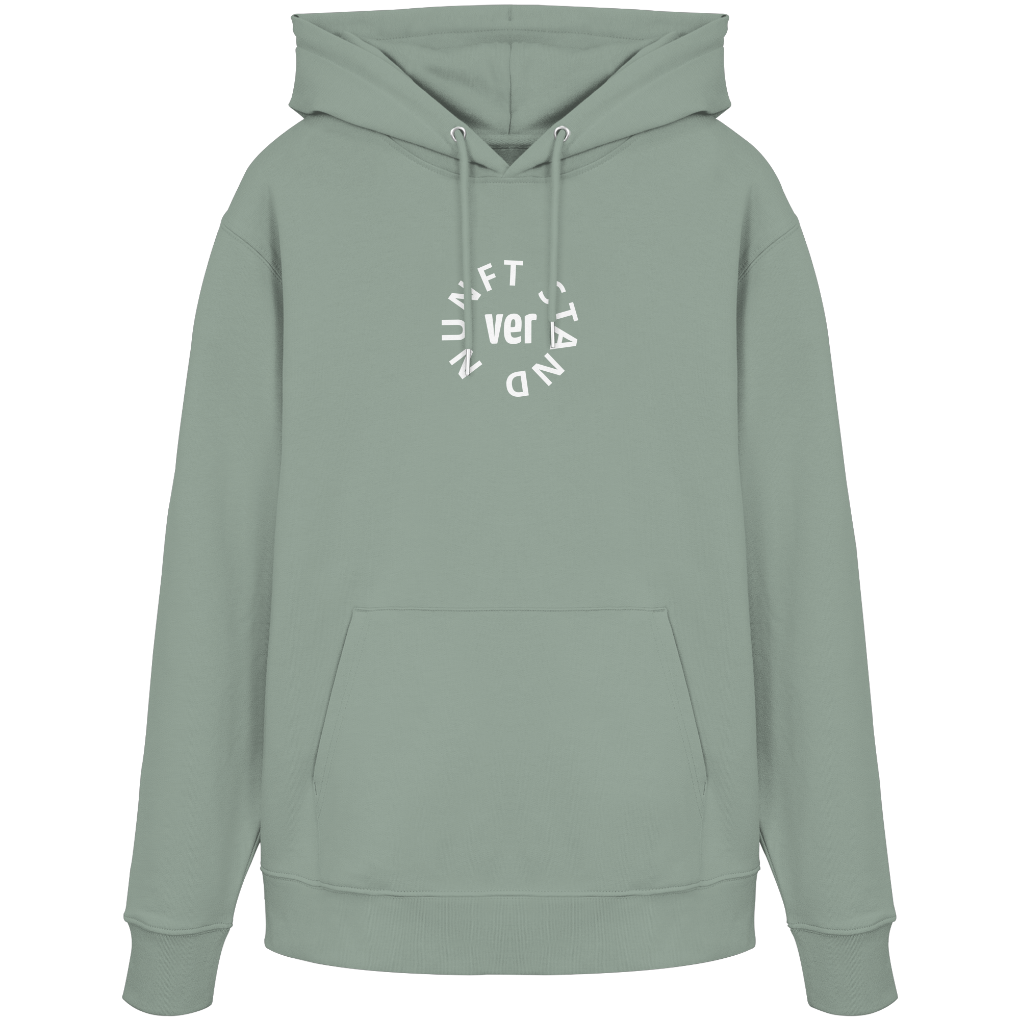 WHITE FRONT (K4) - Organic Hoodie
