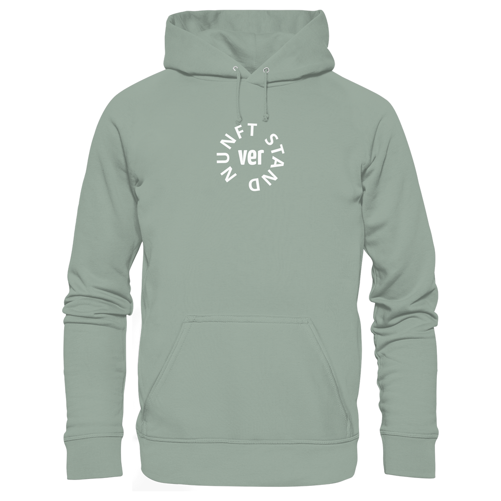 WHITE FRONT (K4) - Organic Hoodie